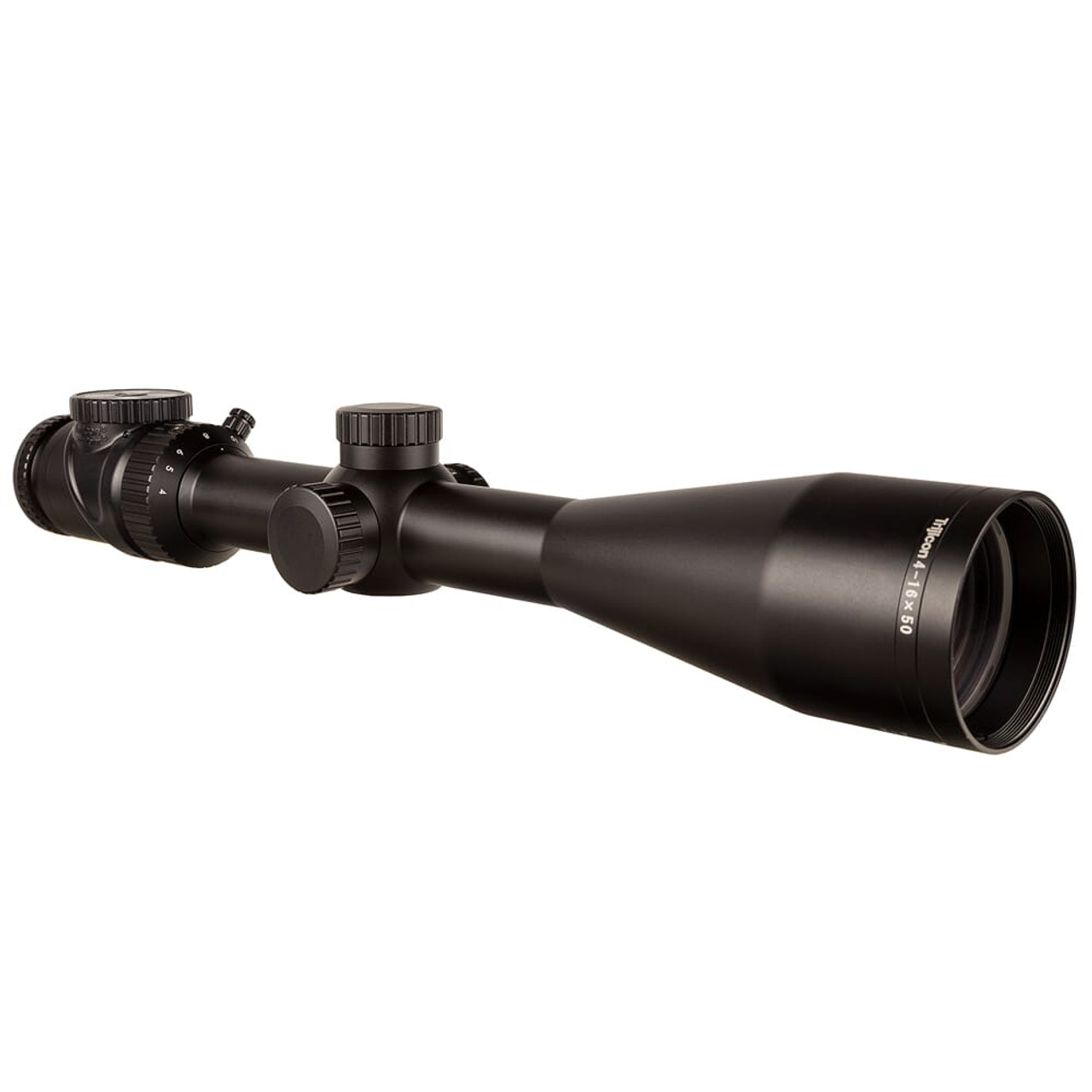 Trijicon AccuPoint 4-16x50 w/ BAC, Red Triangle Post Reticle, 30mm, Satin Black Riflescope 200143