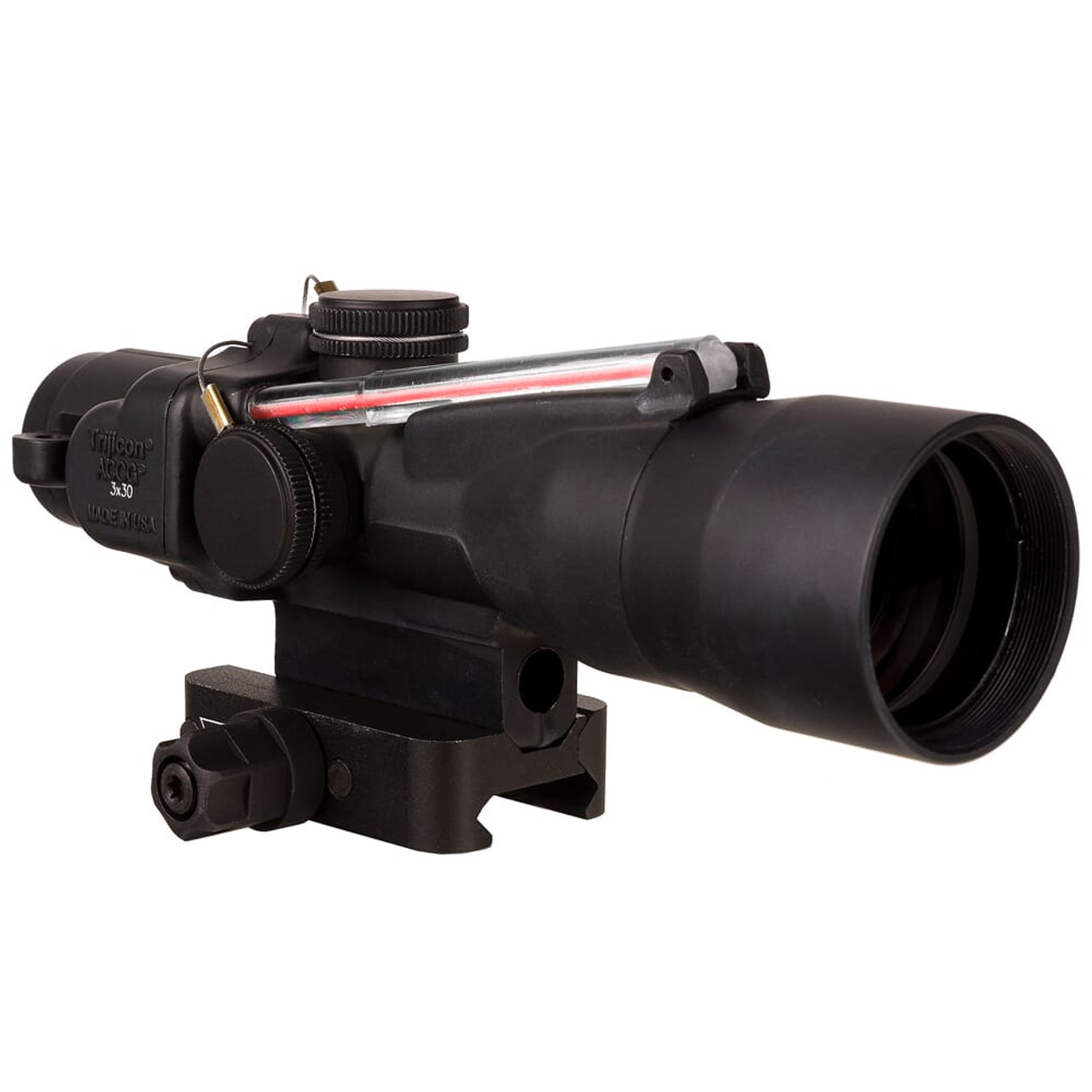 Trijicon ACOG 3x30 Dual Illum Red Chevron 7.62x51mm/175gr. Ballistic Compact Riflescope w/Q-LOC Mount TA33-C-400379