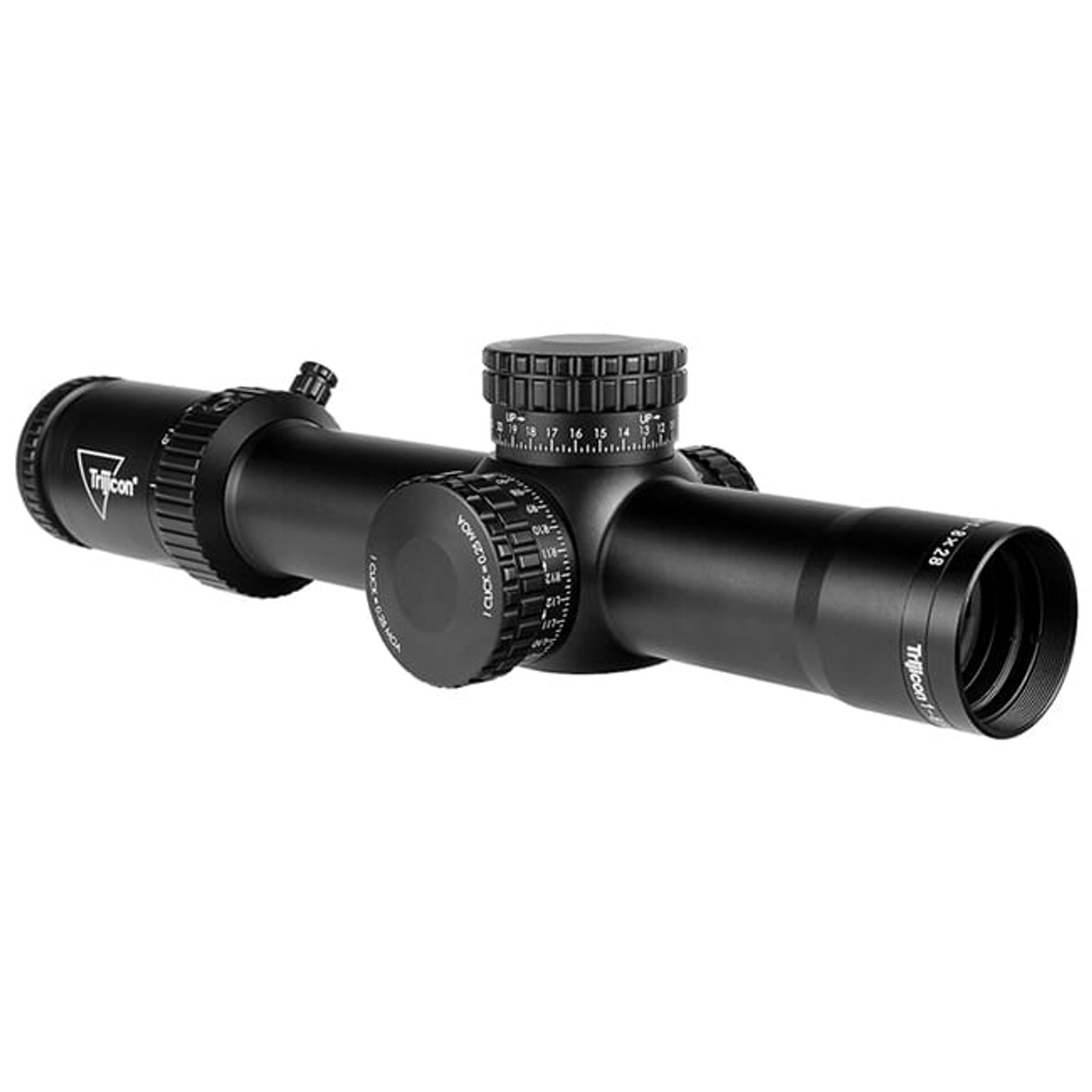 Trijicon Credo HX 1-8x28 FFP w/ Red/Green MOA Segmented Circle, 34mm, Satin Black Riflescope 2900031