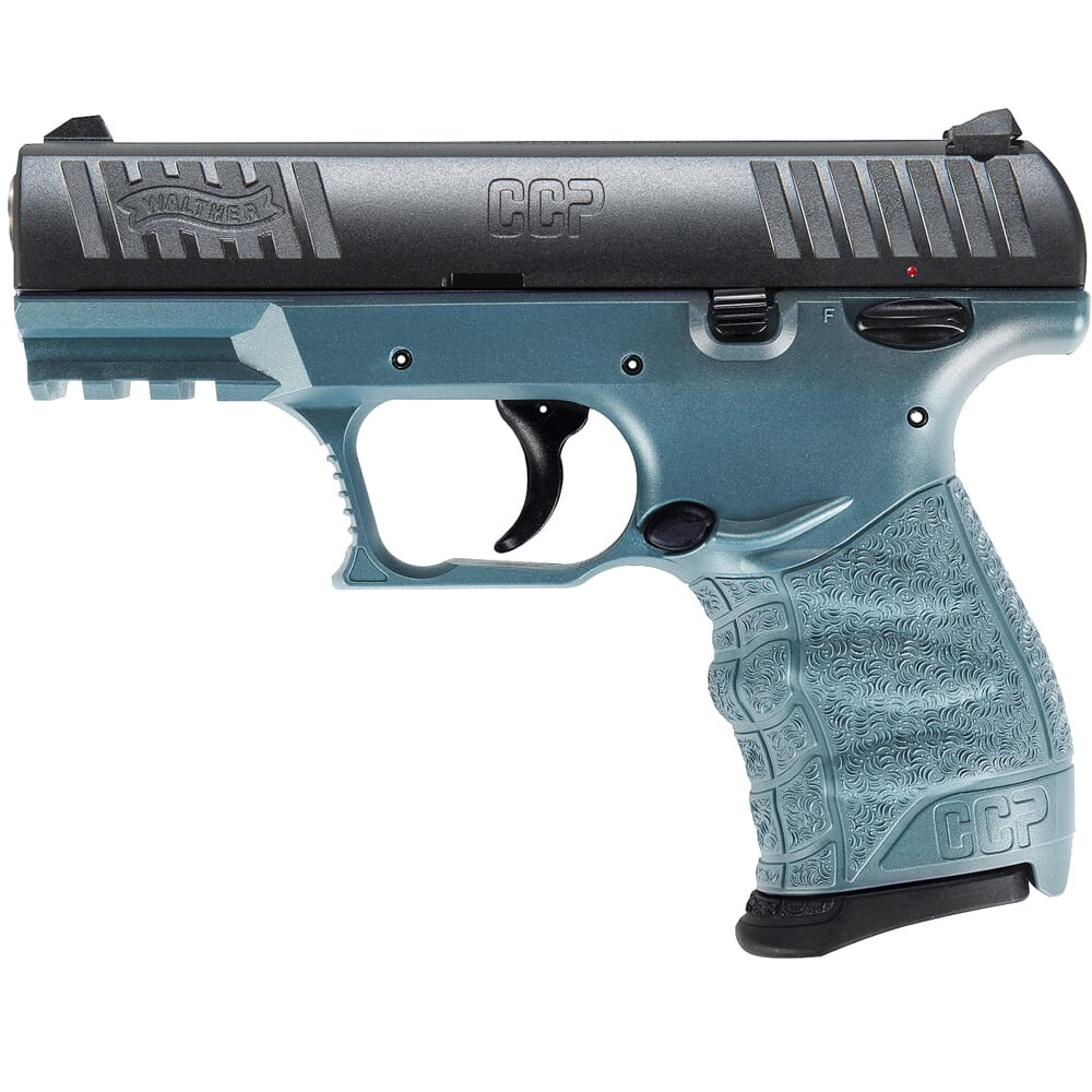 Walther Arms CCP M2+ 9mm 3.54" Bbl Blue Titanium Pistol w/(2) 8rd Mags 5083514