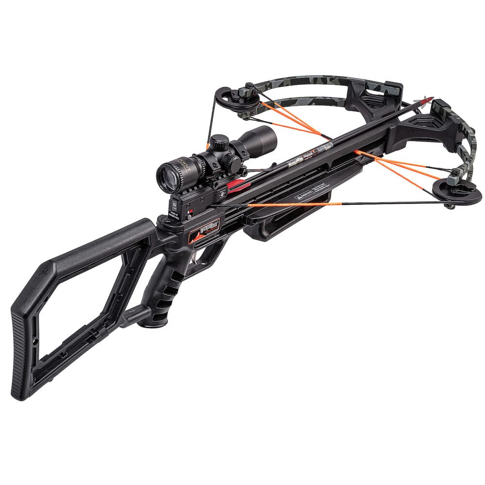 Wicked Ridge Blk Hawk 360 Crossbow w/Rope Cocker Multi-Line Scope, Peak Camo/Blk WR21020-9535