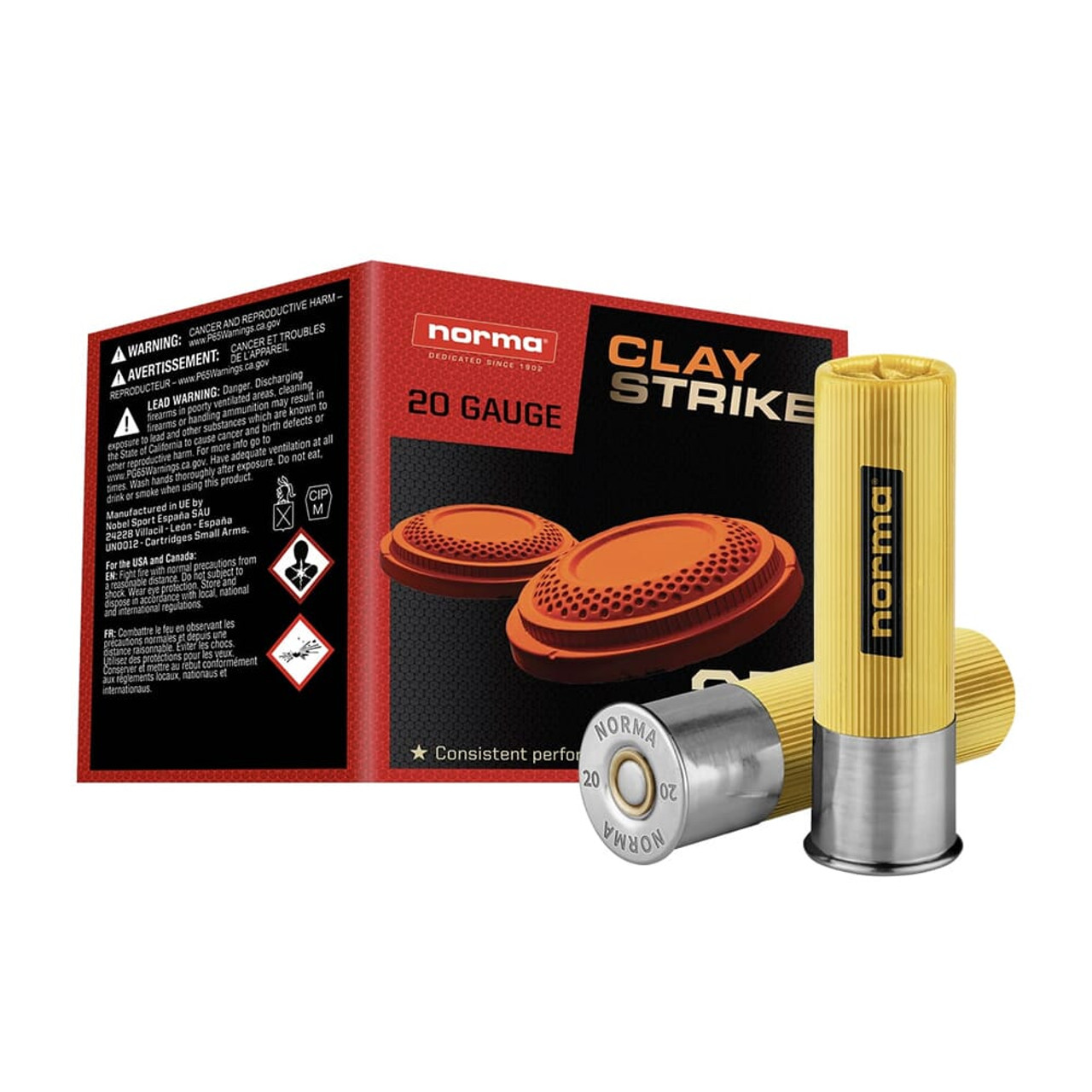 Norma CLAYSTRIKE 20ga 2.75" #8 7/8oz Shotshell (25/box) 1196052480