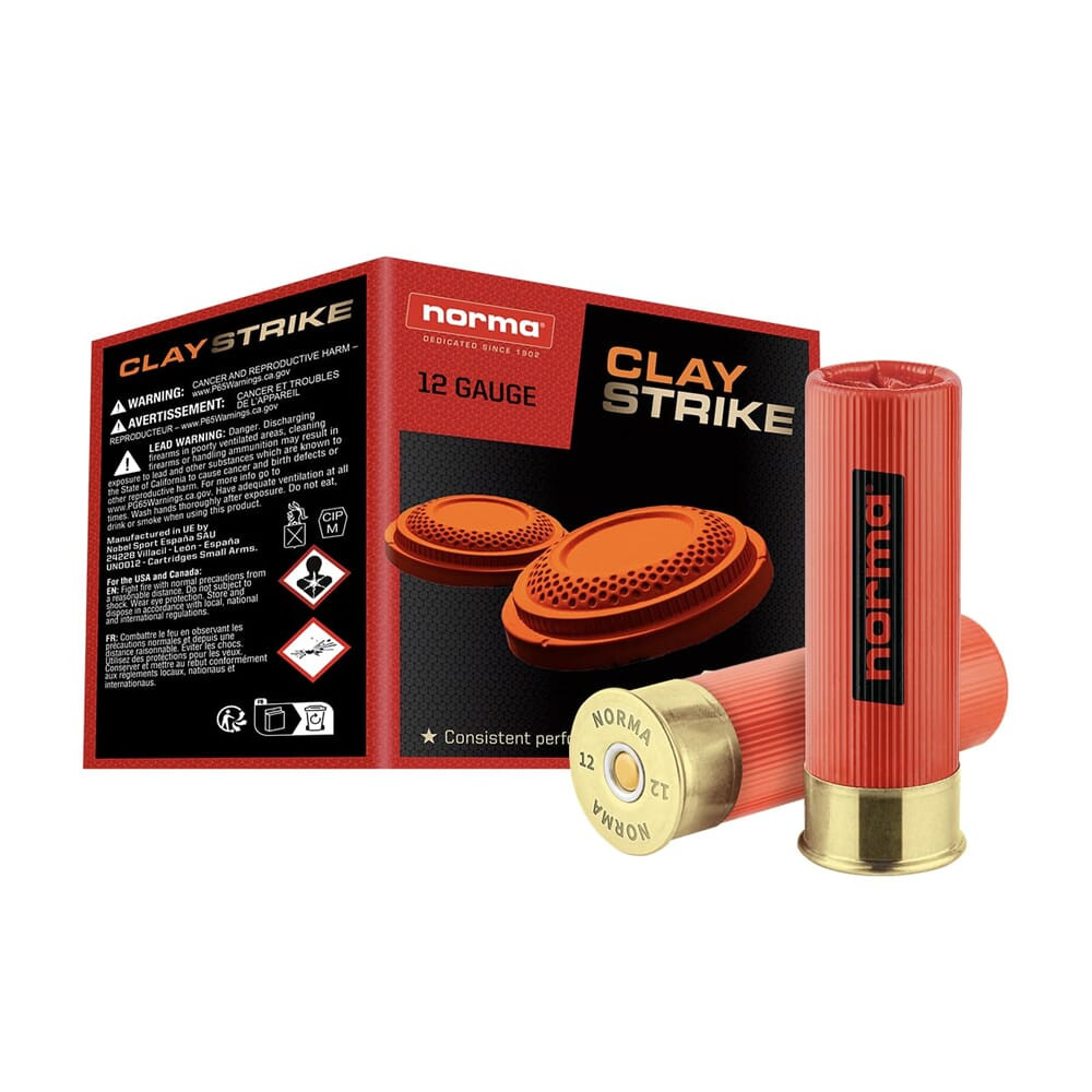 Norma CLAYSTRIKE 12ga 2.75" #8 1 1/8oz Shotshell (25/box) 1198053280
