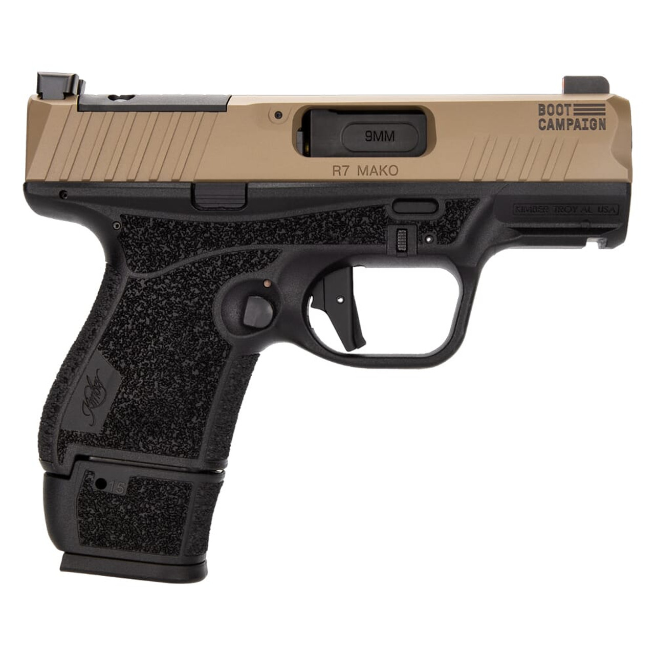 Kimber R7 9mm Mako (OR) (4X15 RD) FDE Boot Campaign Pistol 3700857