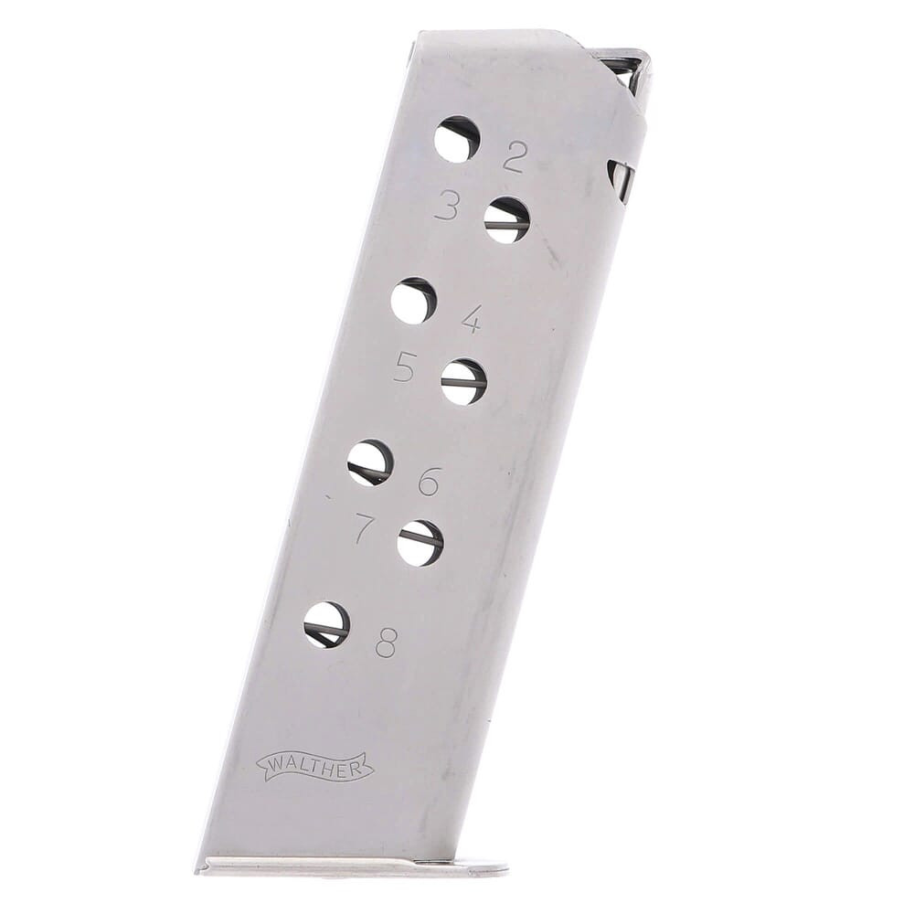 Walther PP/PPK/S .32 ACP Flush Nickel 8rd Magazine 5136818