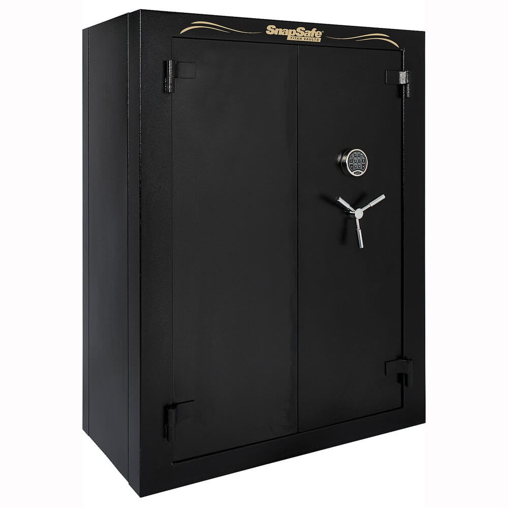 SnapSafe Super Titan XXL Black 56-Gun Double Door Modular Safe w