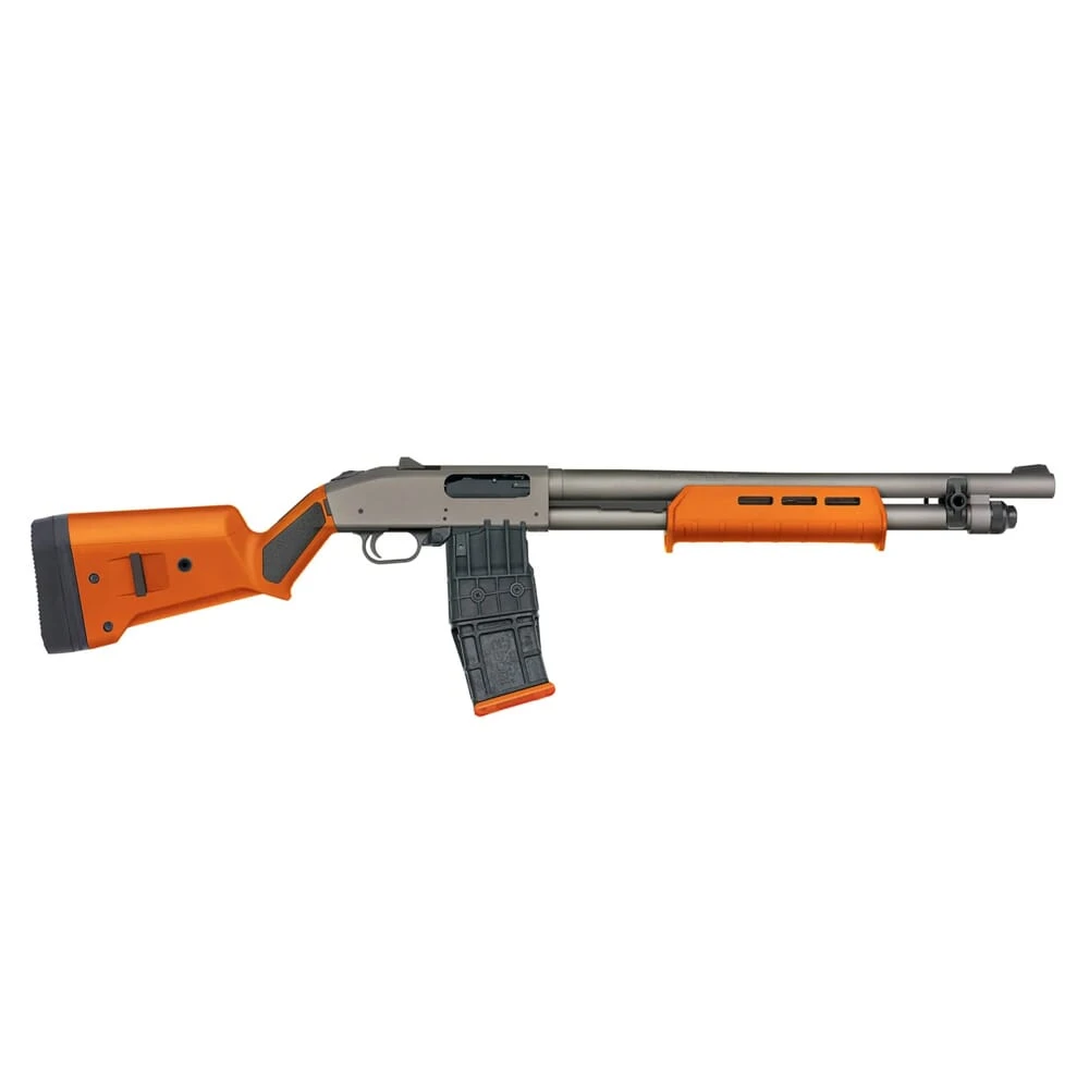 Mossberg 590M Professional 12ga 18.5" Bbl Mag Fed Less-Lethal Orange Shotgun w/Magpul SGA Stock 50222