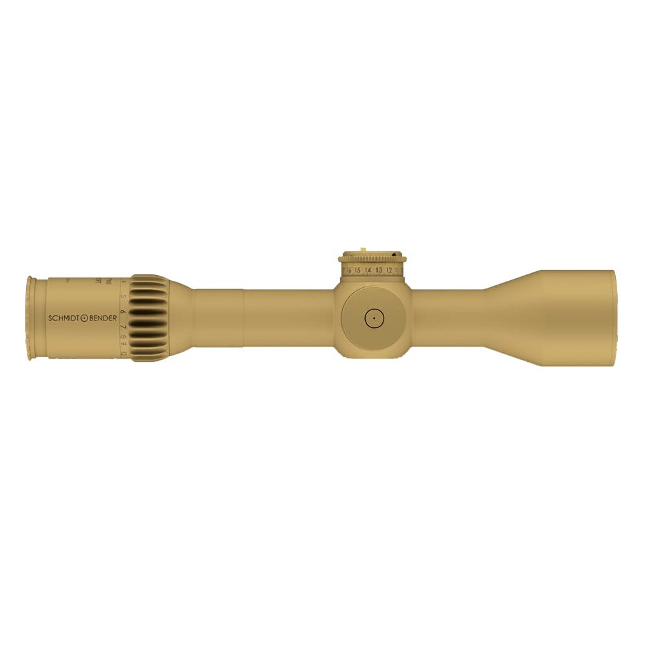 Schmidt Bender 3-20x50mm PM II Ultra Short LP MSR2 1cm ccw DT35 MTC LT / ST ZC CT RAL8000 Riflescope 667-945-822-F1-E8