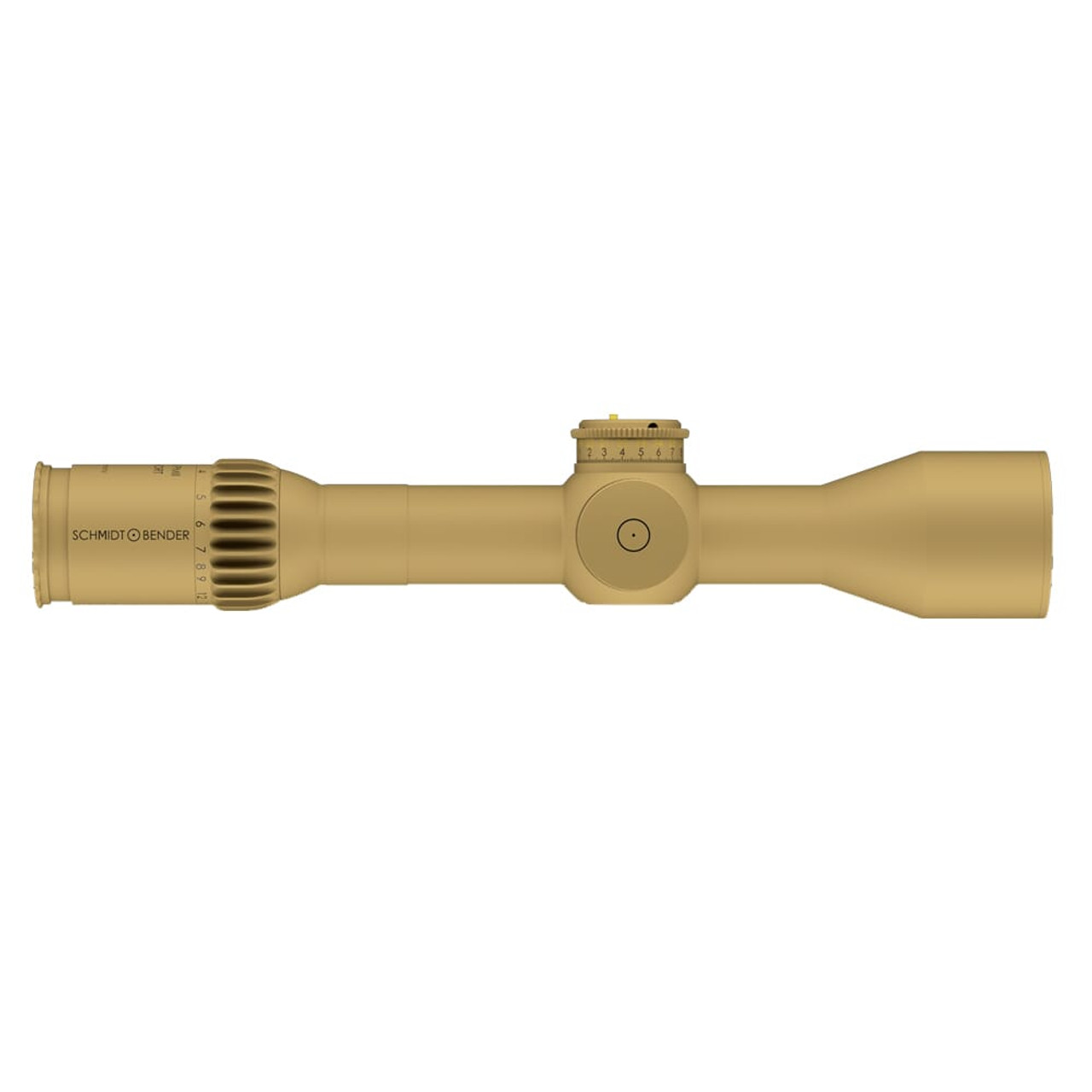 Schmidt Bender 3-20x50mm PM II Ultra Short LP P4FL 1cm cw DT35 MTC LT / ST ZC CT RAL8000 Riflescope 667-945-972-F2-E9