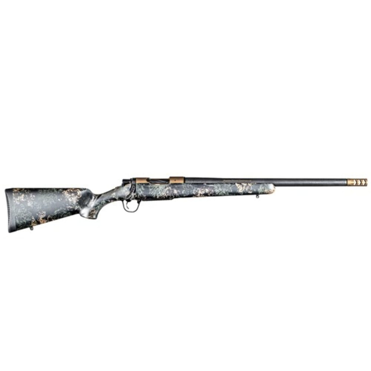 Christensen Arms Ridgeline FFT Burnt Bronze 308 Win 16" Burnt Bronze Cerakote Action Carbon with Green & Tan Stock 801-06198-02