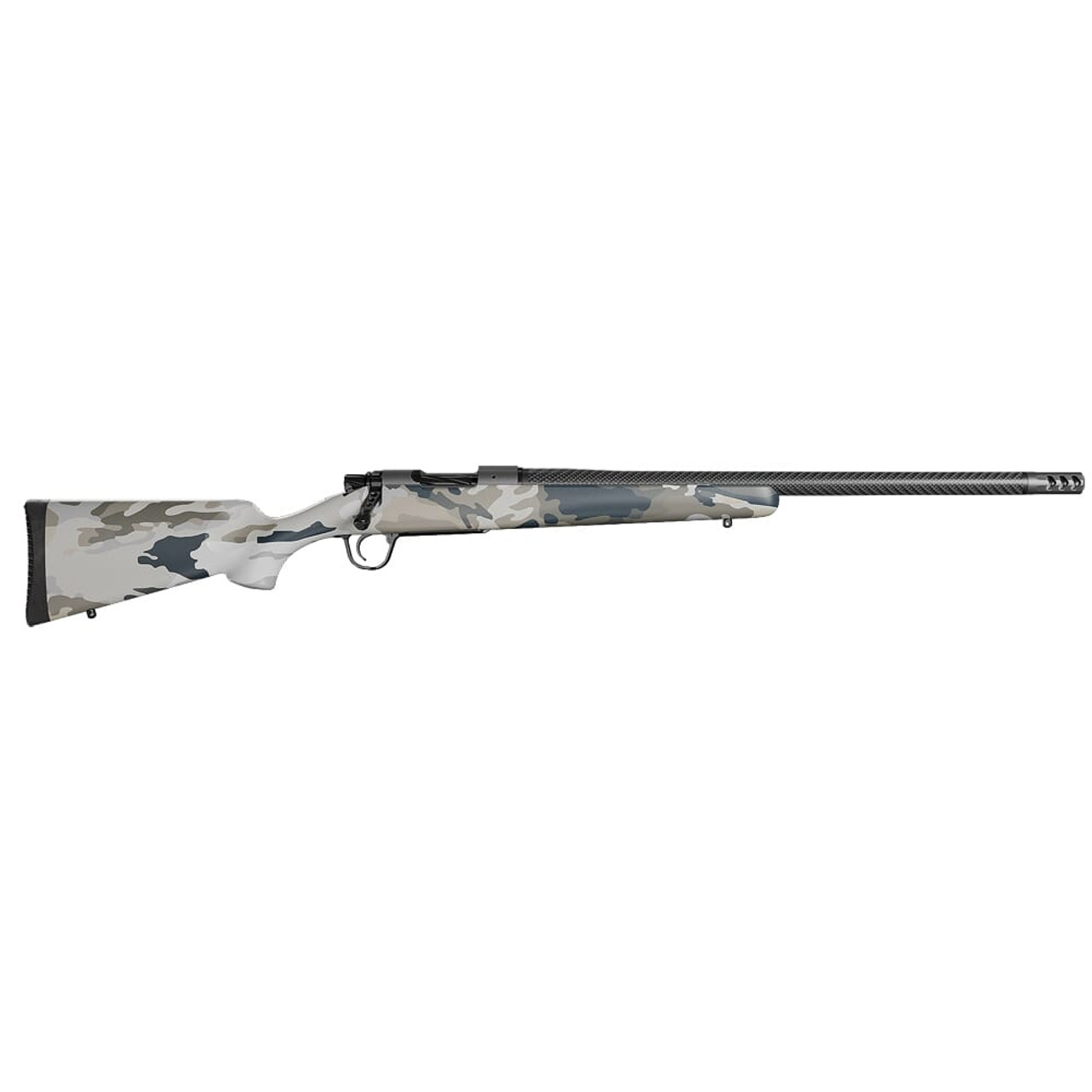Christensen Arms Ridgeline FFT Ti Glacier Shadow 300 Win Mag 22" Titanium Action Carbon Glacier Shadow Stock 801-06538-00