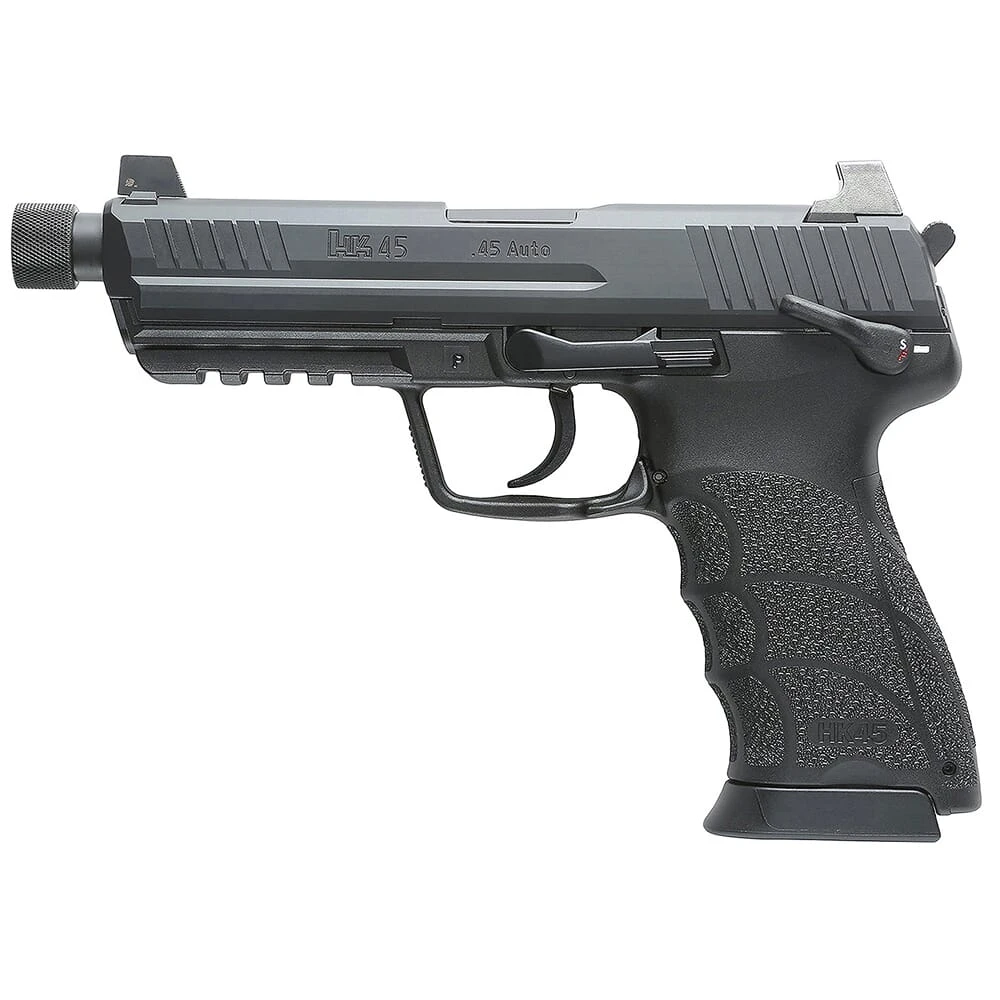 HK HK45 Tactical V1 .45 ACP 5.2" M16x1 LH Bbl Pistol w//Safety/Decocker & (2) 10rd Mags 81001117
