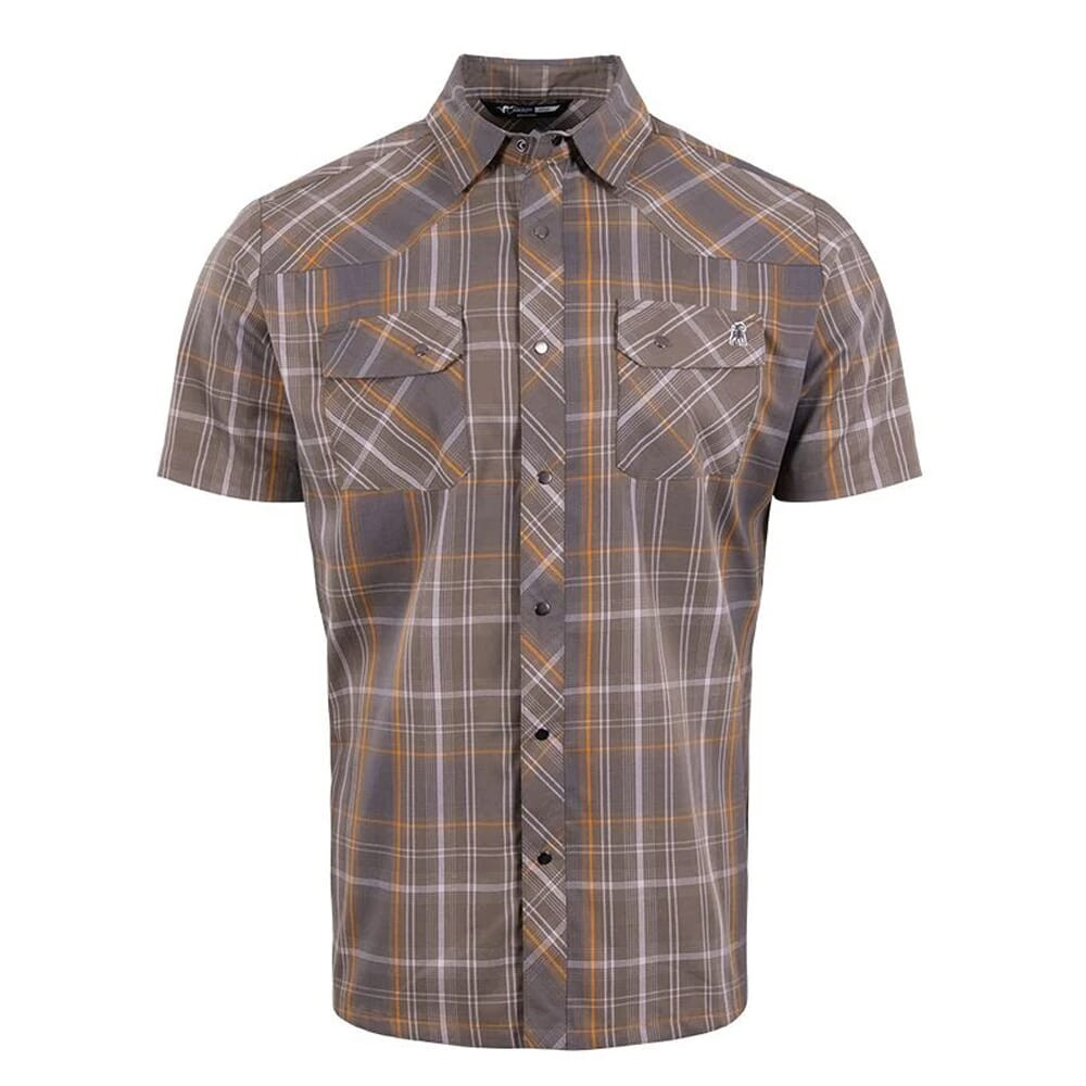 Stone Glacier Breaks Short Sleeve Snap Shirt Plains Plaid XXX Large 90001-PL-XXXL