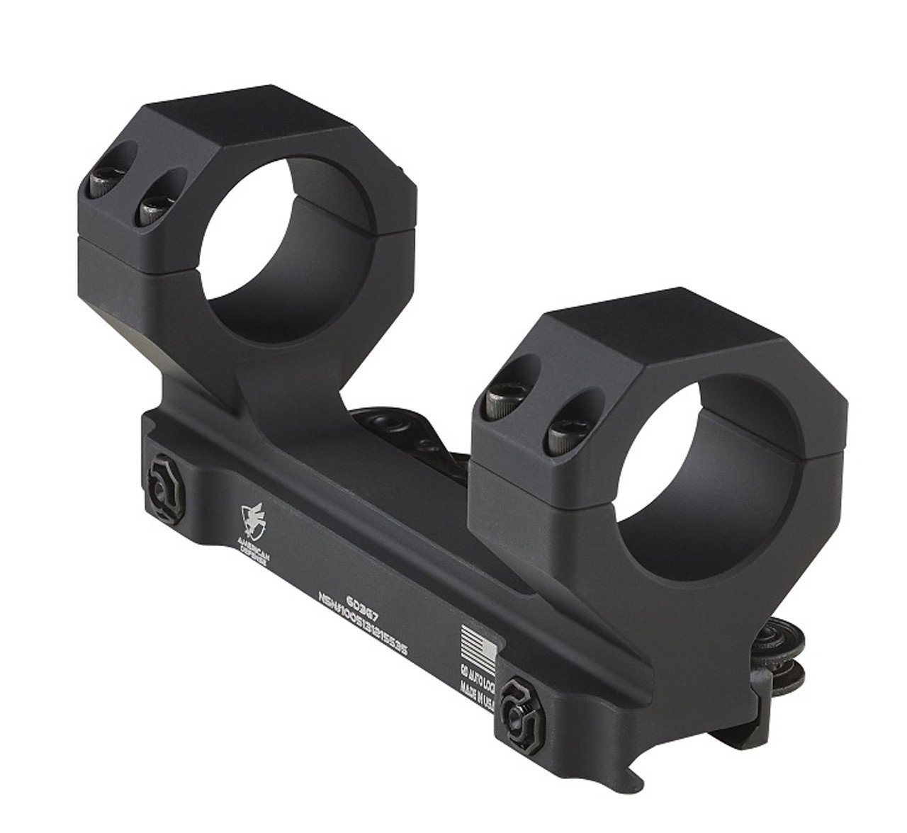 ADM AD-DELTA 30mm Low Scope Mount w/Dual QD Titanium Lever AD-DELTA-L-30-TL