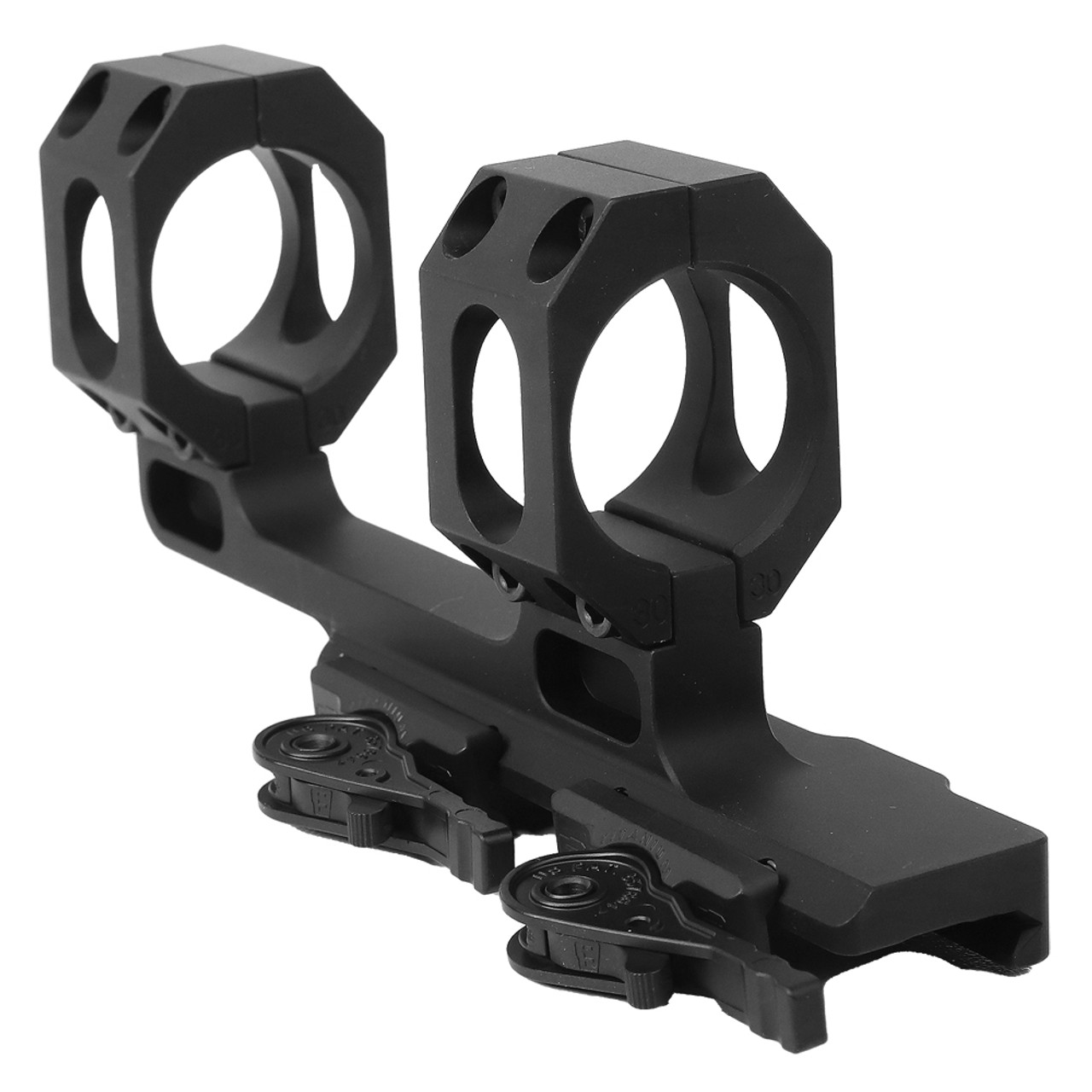 ADM AD-RECON 30mm 1.63" NV Height Scope Mount w/2" Offset & Dual QD Titanium Lever AD-RECON-M-30-TL