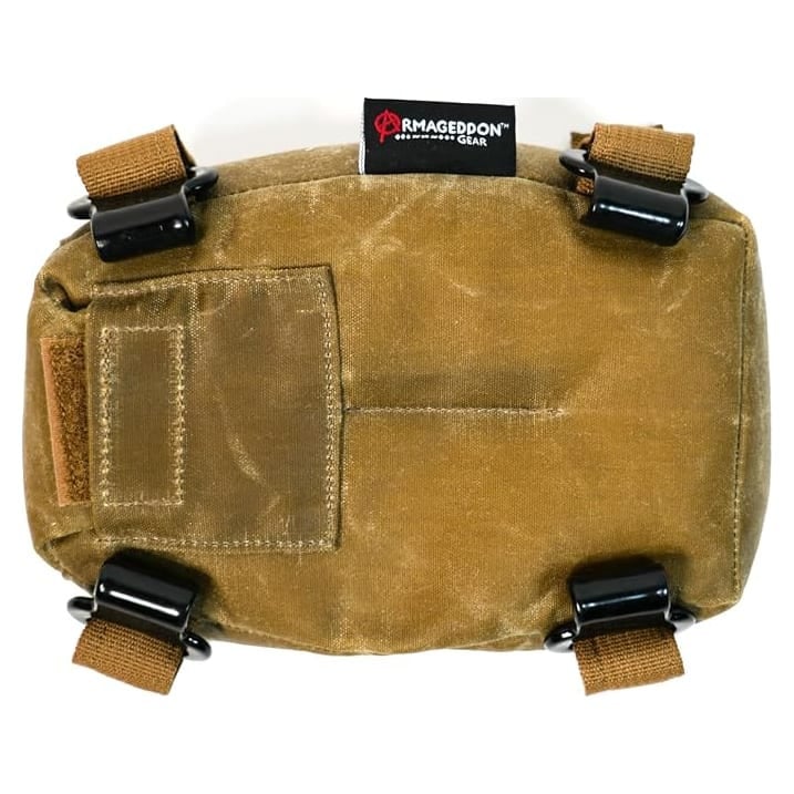 Armageddon Gear Tan Waxed Canvas Mini Plate Pro Pad w/Standard Bead Fill AG0757-LW-TN