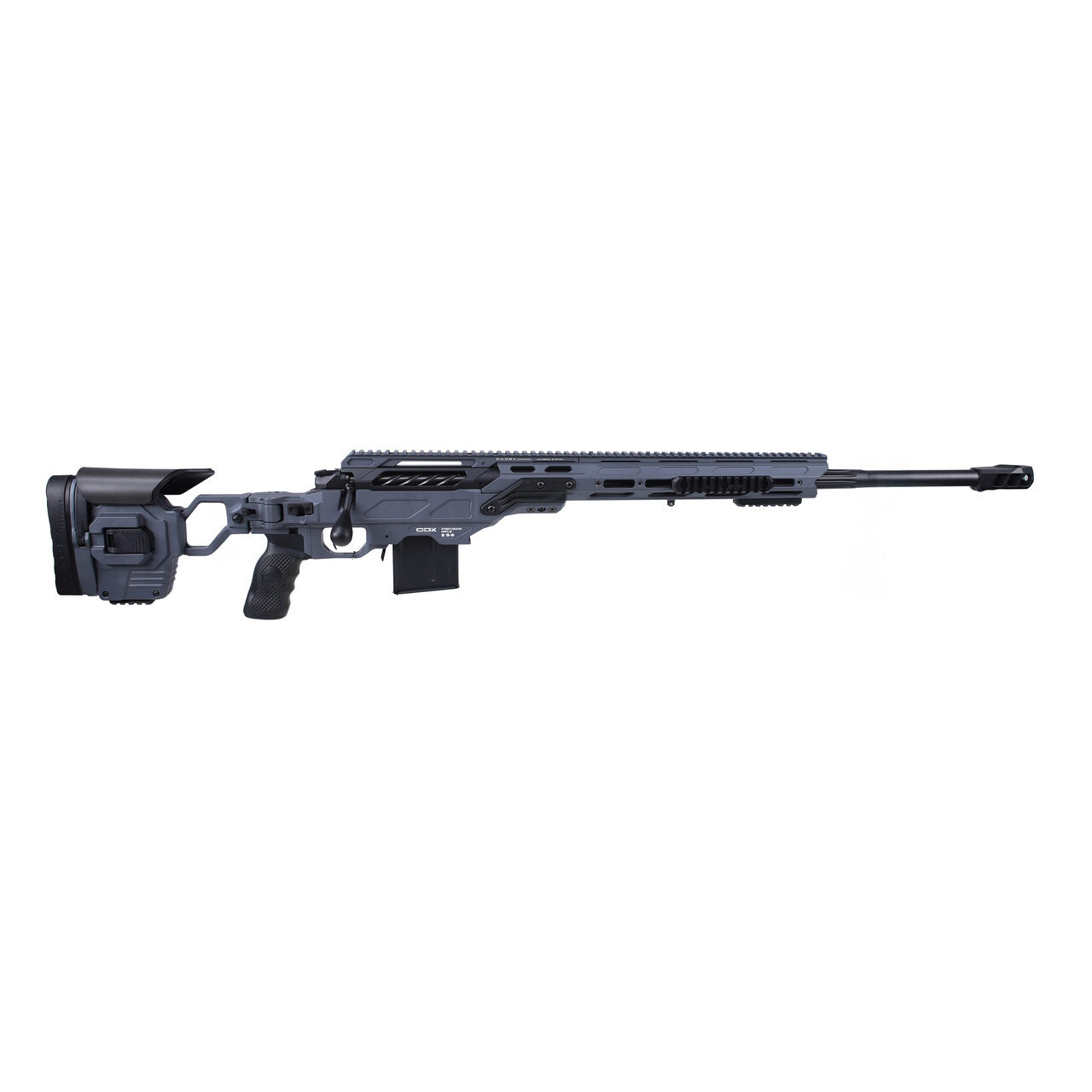 Cadex Defense CDX-30 LITE 6.5 Creedmoor 26" 1:8" Bbl Hybrid Grey Black Rifle CDX30-LITE-6.5-26-BR20-D2B1N-HGB CDX30-LITE-6.5-26-BR20-D2B1N-HGB-Cadex