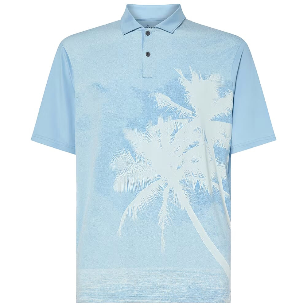 Oakley Reduct Stonewash Blue Polo Shirt XXL FOA404359-6EK-XXL