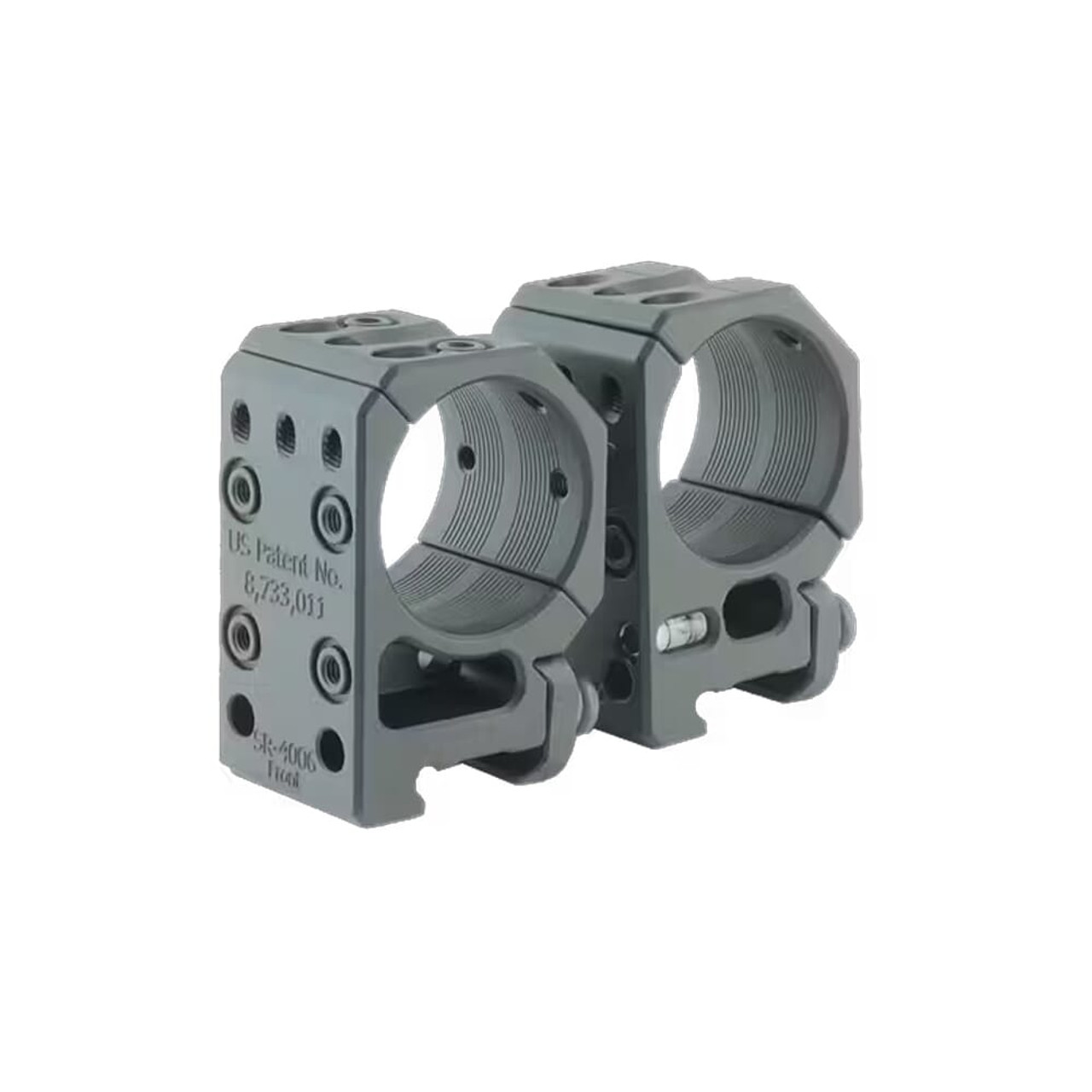 Spuhr Separate 34mm 0MIL/0MOA 1.35" Scope Rings w/ Leveling Kit SR-4006