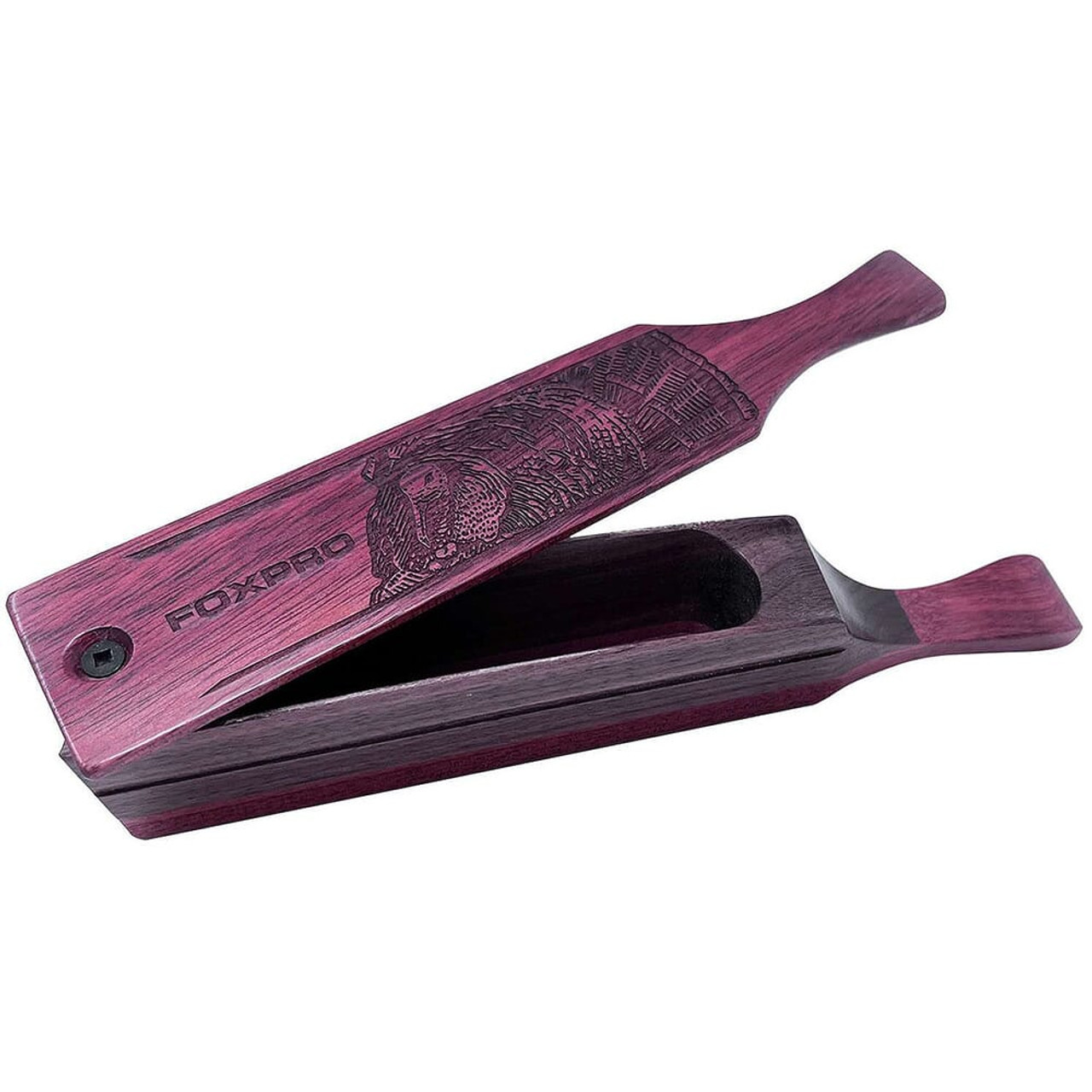 FOXPRO Thermally Modified Poplar Box Call w/Purple Heart Lid TMPPH