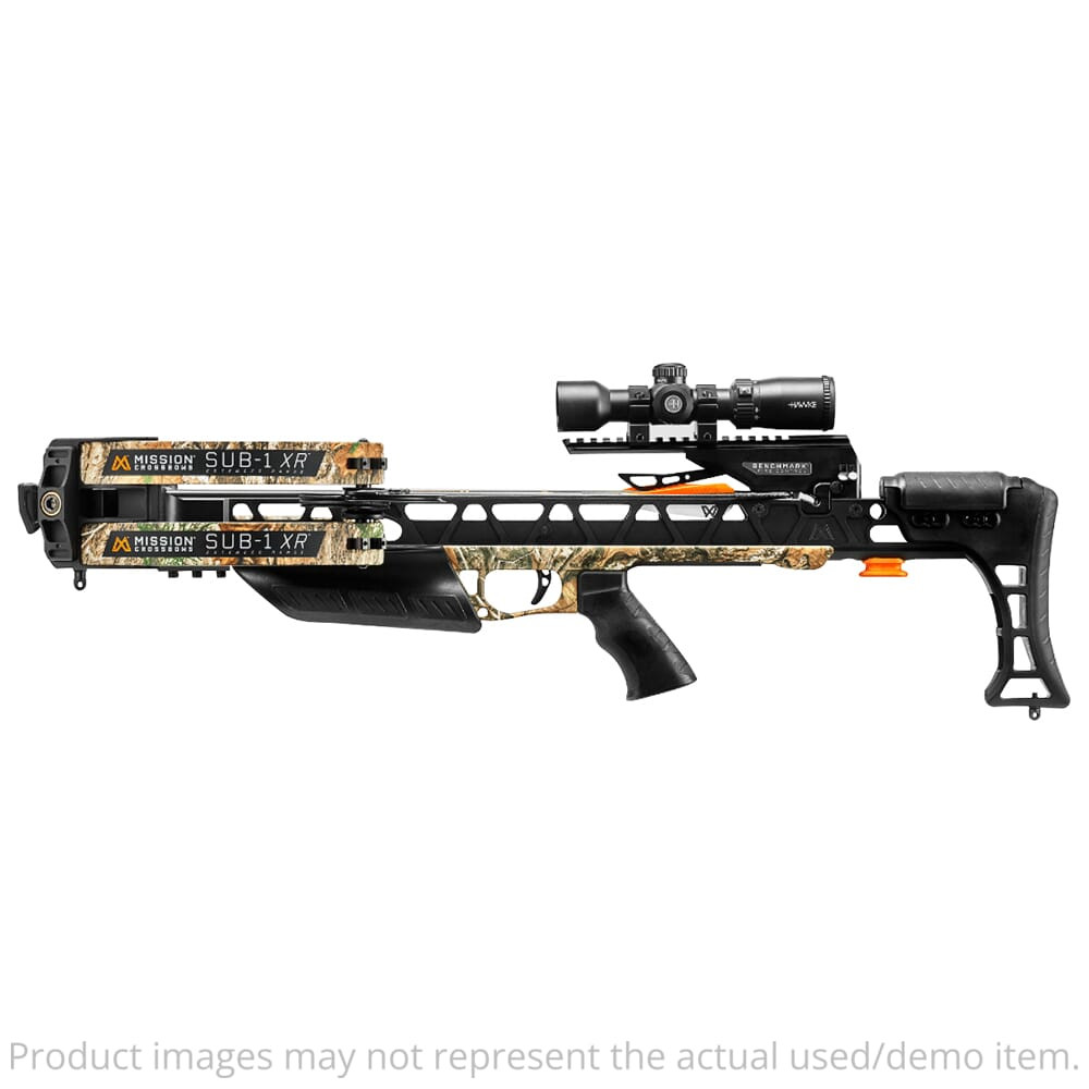 Mission USED Sub-1 XR Realtree Edge Crossbow w/Pro Kit XK035 - Light Wear, Needs Restrung/New Bow Strings UA5949