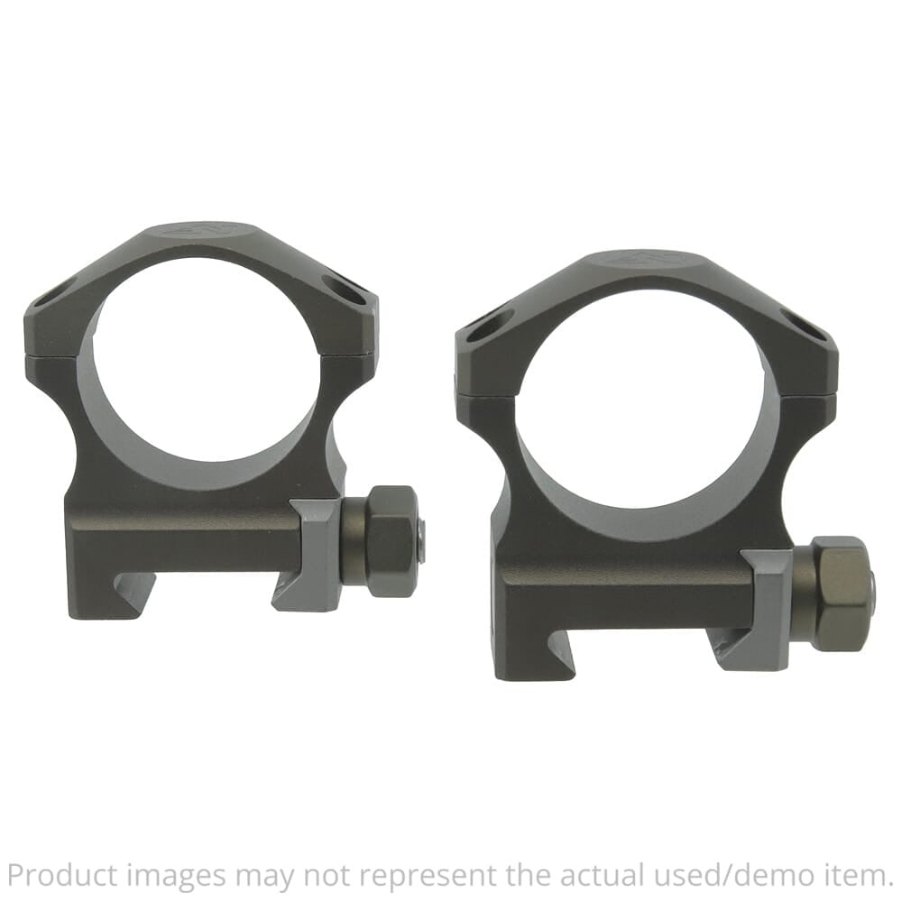 Nightforce USED 30mm 1.00" Medium UltraLite 4 Screw Dark Earth Ring Set A677 - Damaged Box - Light Mount Marks - Excellent Condition UA6148