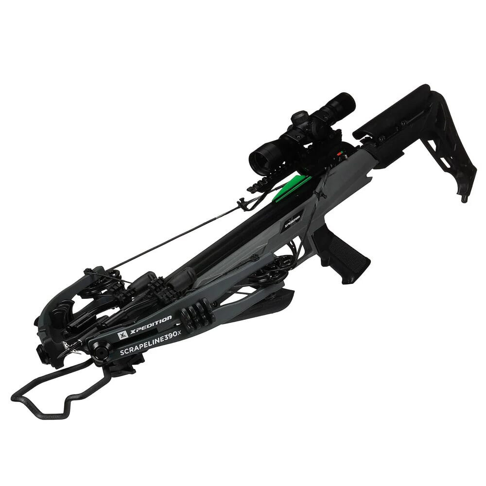 Xpedition Archery USED Scrapeline390X Sniper Gray Crossbow XACW1001 - Broken String - No Arrows UA6772