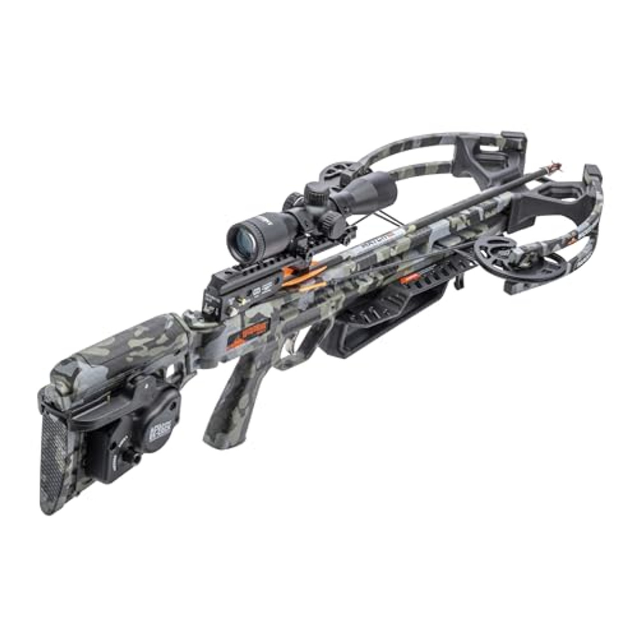 Wicked Ridge Invader M1 De-Cock Peak Camo Crossbow w/ACUdraw De-Cock & Pro-View 400 Scope WR25005-9558