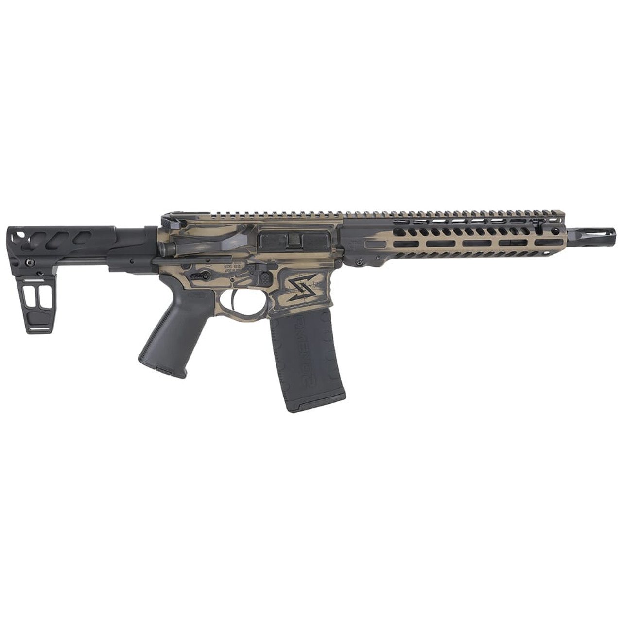 Seekins Precision CQ PDP .223 Wylde 10.5" 1:8" 1/2"x28 TPI Bbl BW FDE Pistol 0011300099-FDEBW