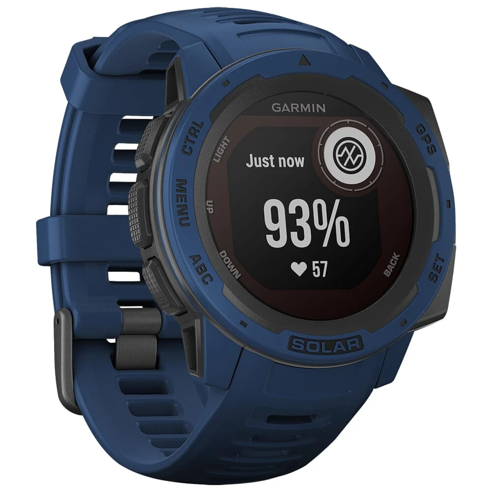 Garmin Instinct Solar Tidal Blue Smartwatch 010-02293-11