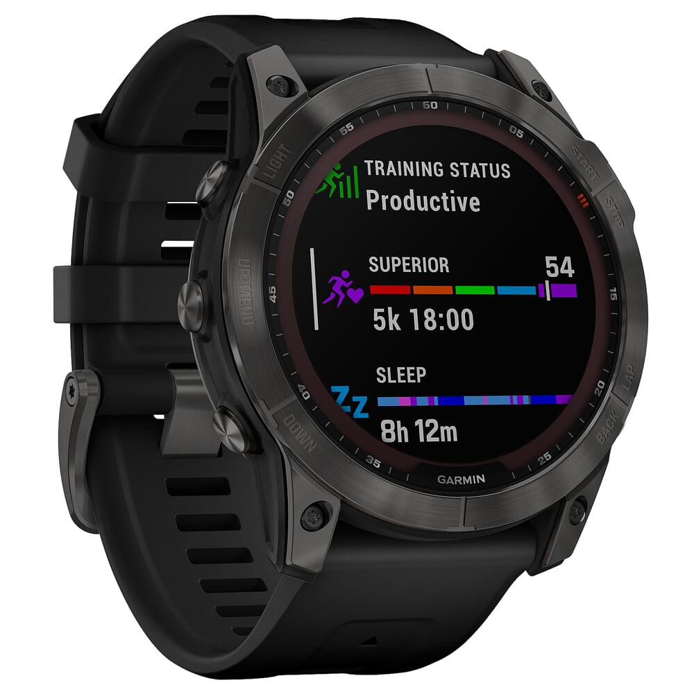 Garmin fenix 7X Pro Solar Slate Gray w/Black Band Smartwatch 010