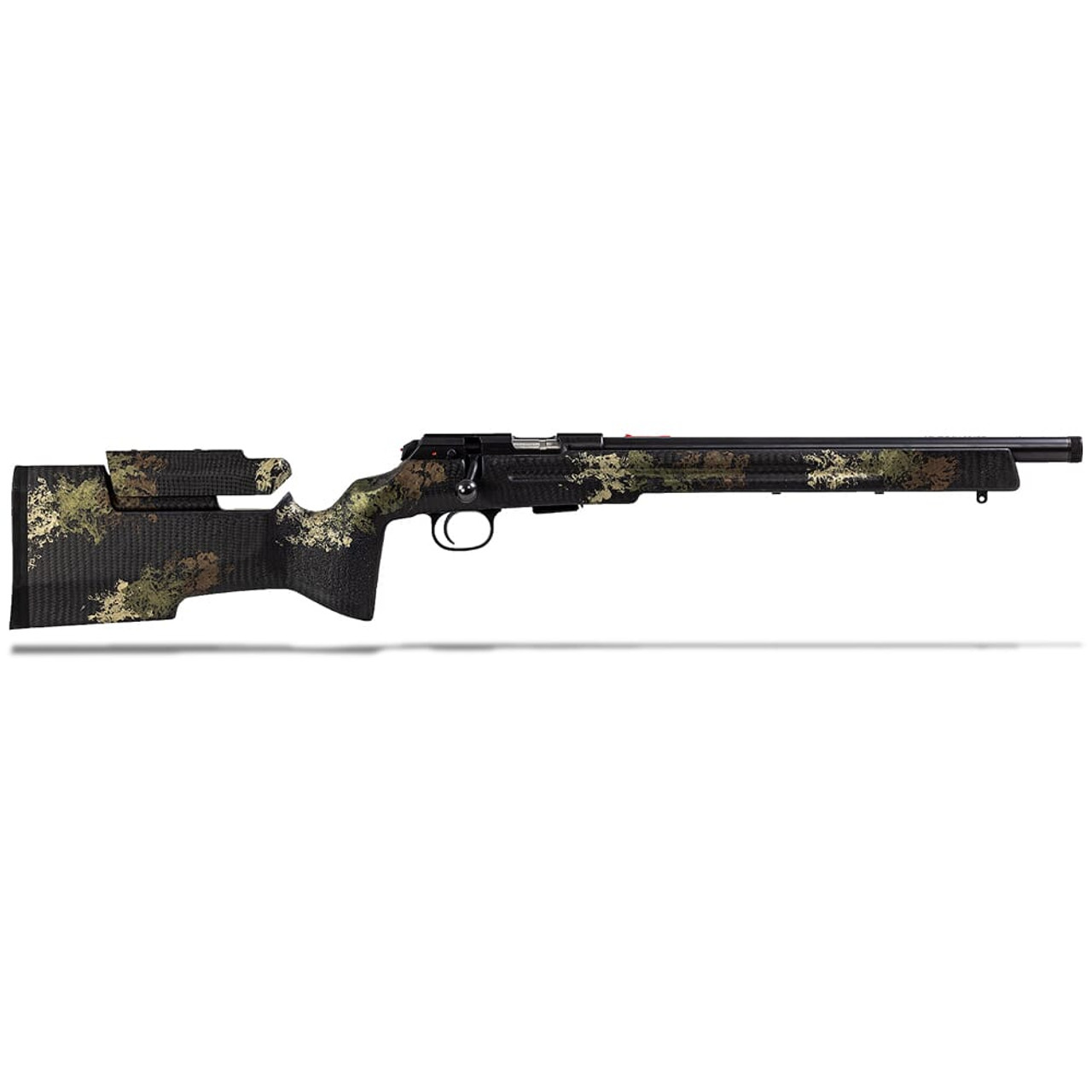 CZ-USA 457 Varmint Precision Trainer MTR .22 LR 16.2" 1/2x28 Nitride, 11mm Dovetail 5rd Rimfire Rifle, Manners Composite Camo Stock, Adj Cheek 02355