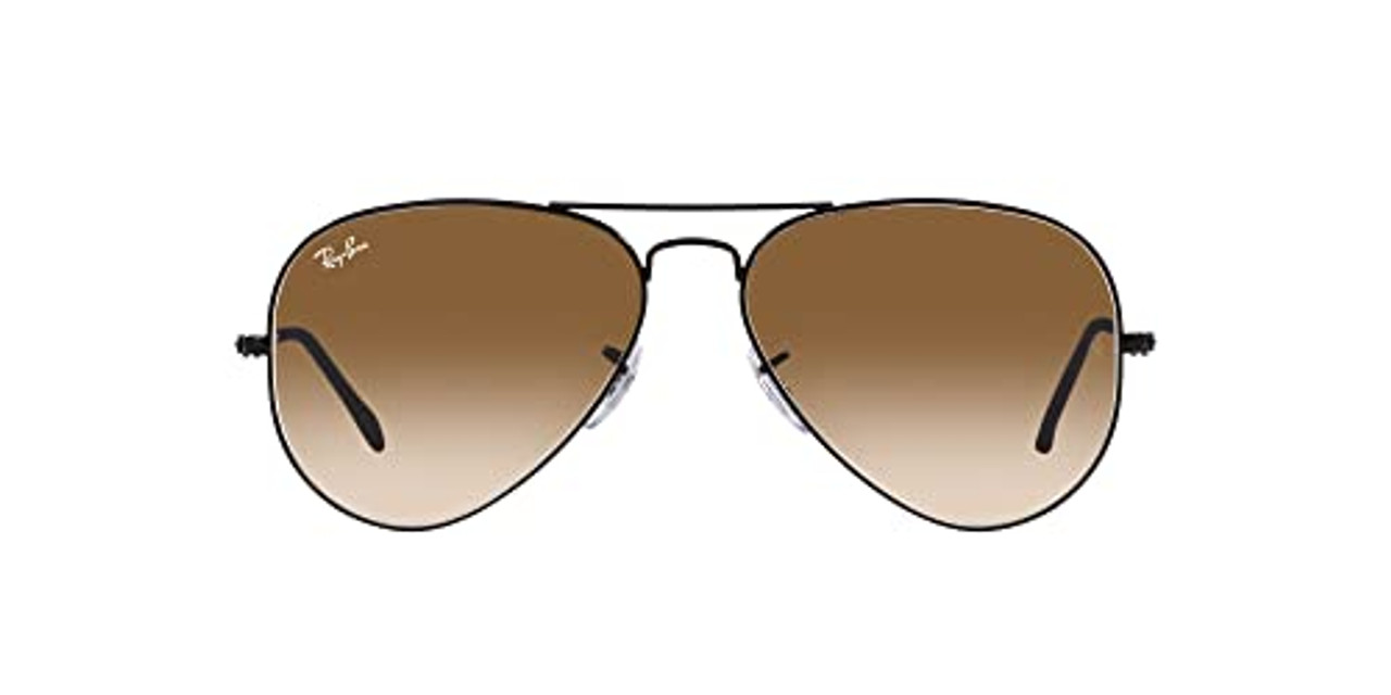 Ray-Ban Aviator Large Metal Black Clear Gradient Brown 0RB3025-0025162