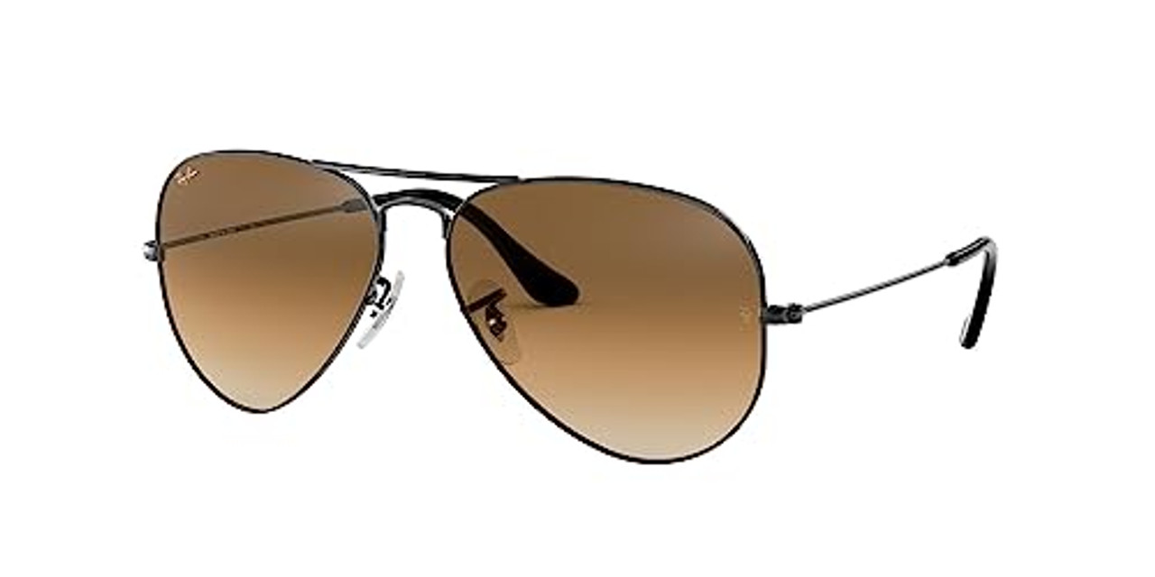 Ray-Ban Aviator Large Metal Gunmetal Clear Gradient Brown 0RB3025-0045158