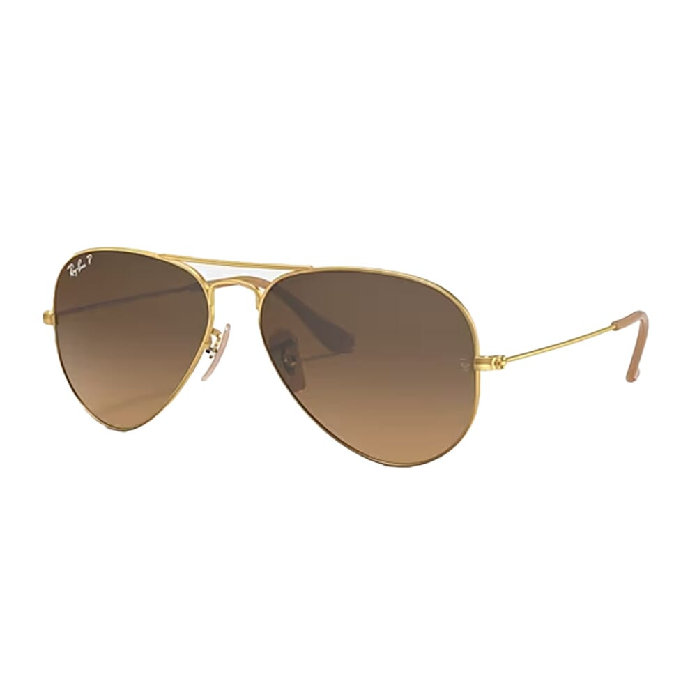 Ray-Ban Aviator Large Metal Matte Arista Brown Gradient Polar 0RB3025-112M255