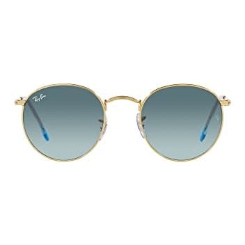 Ray-Ban Round Metal Gold Blue Gradient Grey 0RB3447-0013M53