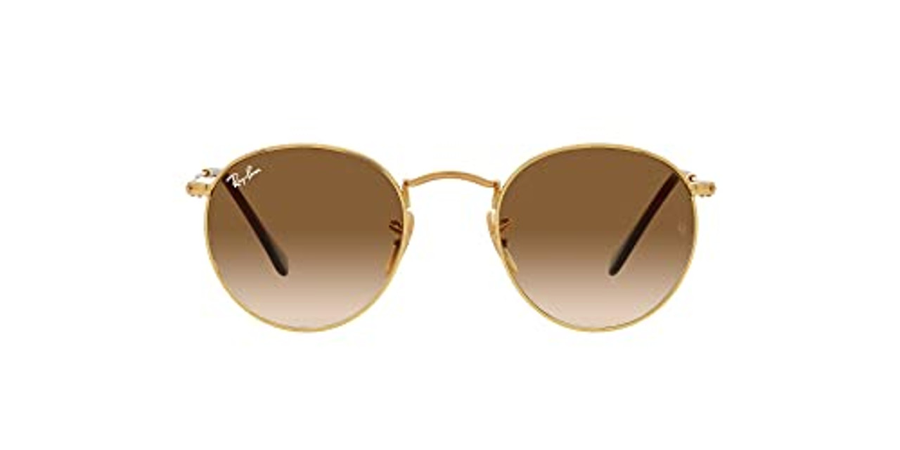 Ray-Ban Round Metal Gold Clear Gradient Brown 0RB3447-0015147