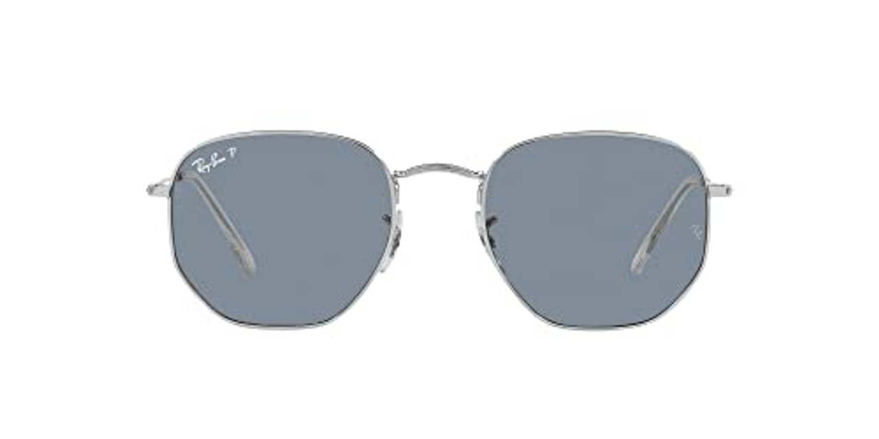 Ray-Ban Hexagonal Silver Polar Blue 0RB3548N-0030254