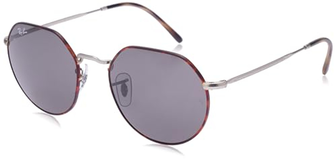 Ray-Ban Jack Matte Havana on Matte Silver Dark Grey 0RB3565-9277B155