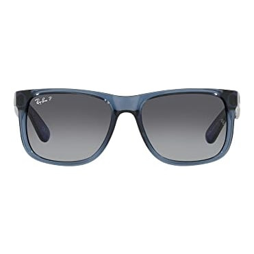 Ray-Ban Justin Transparent Blue Grey Gradient Polar 0RB4165-6596T351