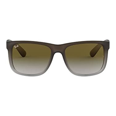Ray-Ban Justin Rubber Brown on Grey Light Grey Gradient Green 0RB4165-8547Z55