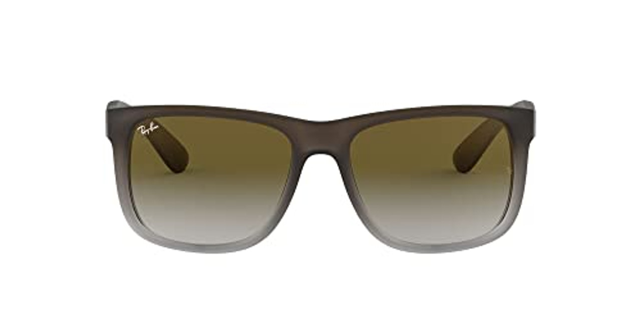 Ray-Ban Justin Rubber Brown on Grey Light Grey Gradient Green 0RB4165-8547Z55