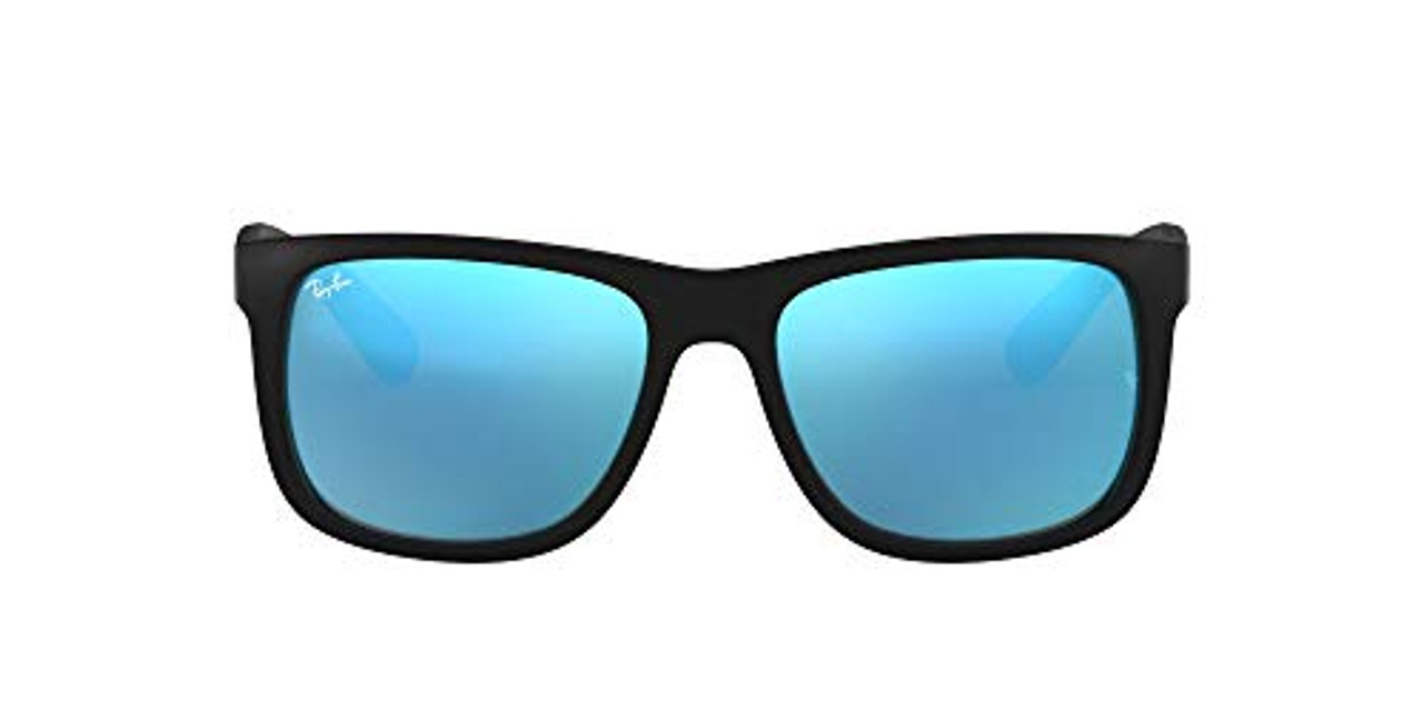 Ray-Ban Justin Rubber Black Blue Flash 0RB4165F-6225558