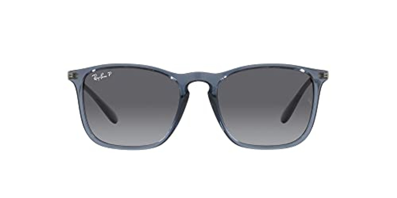 Ray-Ban Chris Transparent Blue Grey Gradient Polar 0RB4187-6592T354