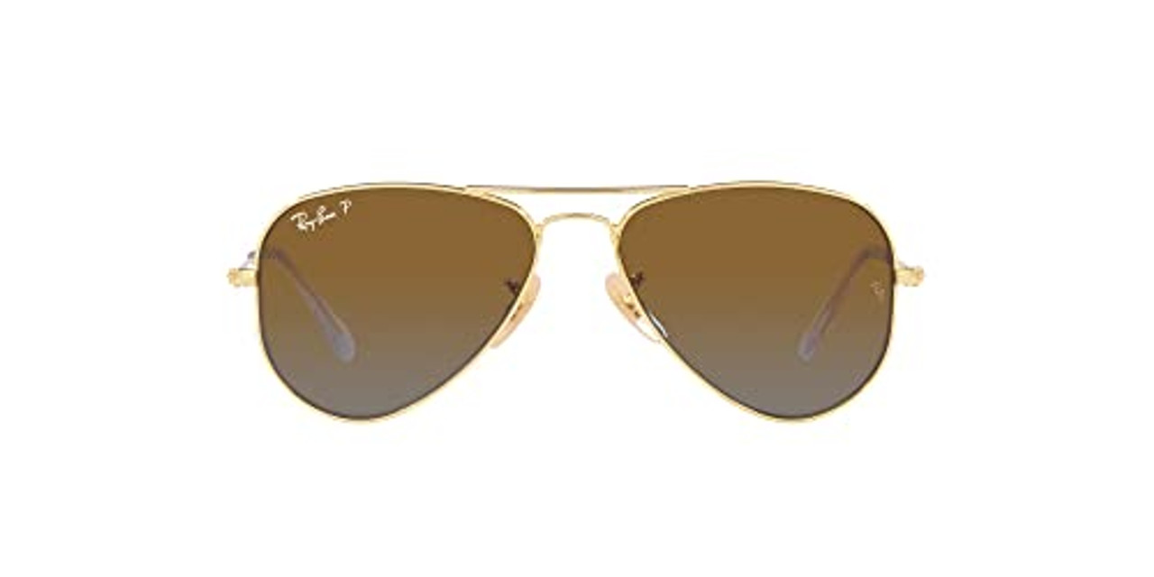 Ray-Ban Junior Aviator Arista Gradient Brown Polar 0RJ9506S-223T552