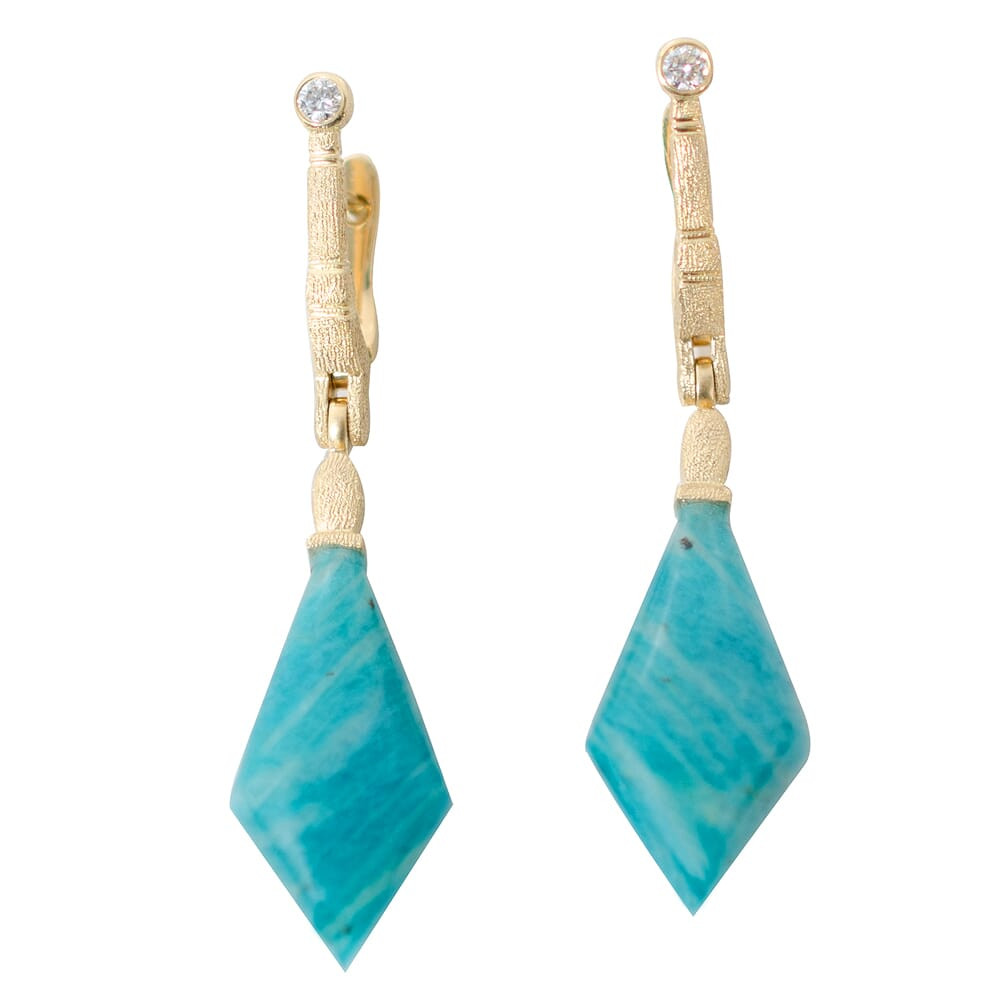 Alex Sepkus 18K and Diamond "Sticks and Stones" Earrings E-160D
