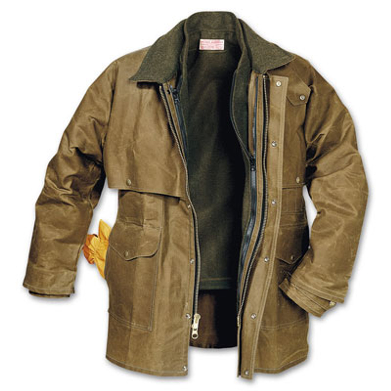 Filson LG Tan Tin Cloth Packer Coat 10001