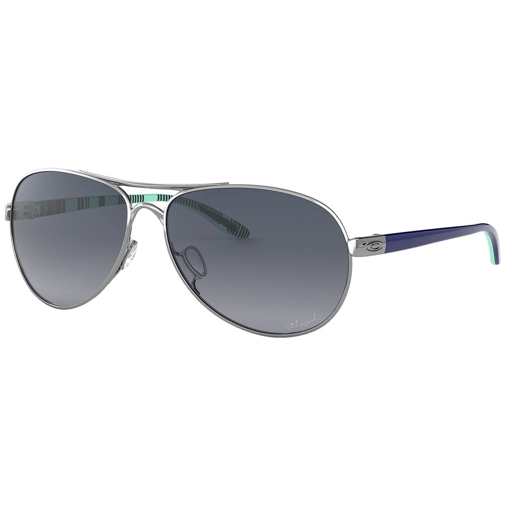Oakley Tie Breaker Polished Chrome w/Grey Gradient Polarized