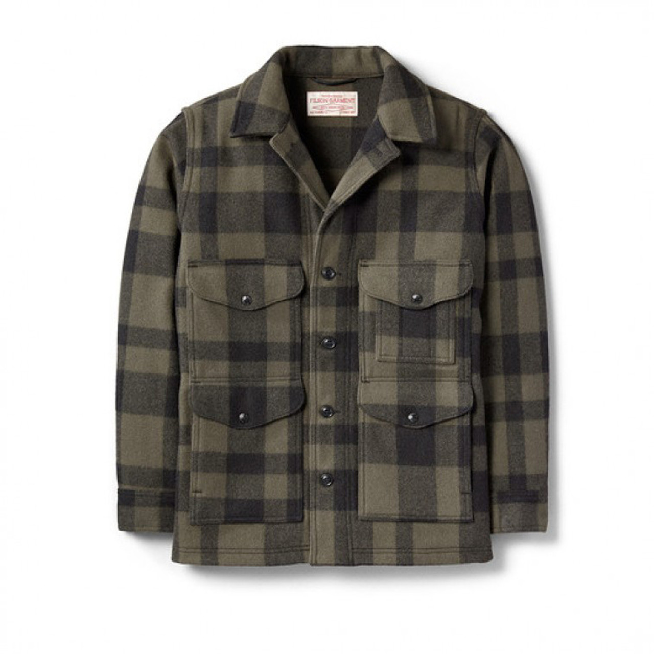 Filson Mackinaw Crusier (Ak Fit) OtGnBlack XS FCO-018878 FIL-10043-OtGnBlack-XS