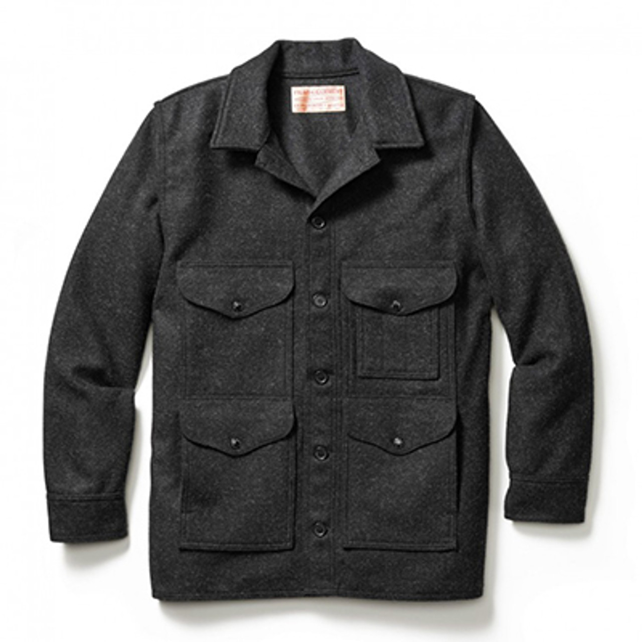 Filson Mackinaw Crusier  X- Long (Ak Fit) Charcoal XXL-LONG FCO-010523 FIL-10044-Charcoal-XXL-LONG